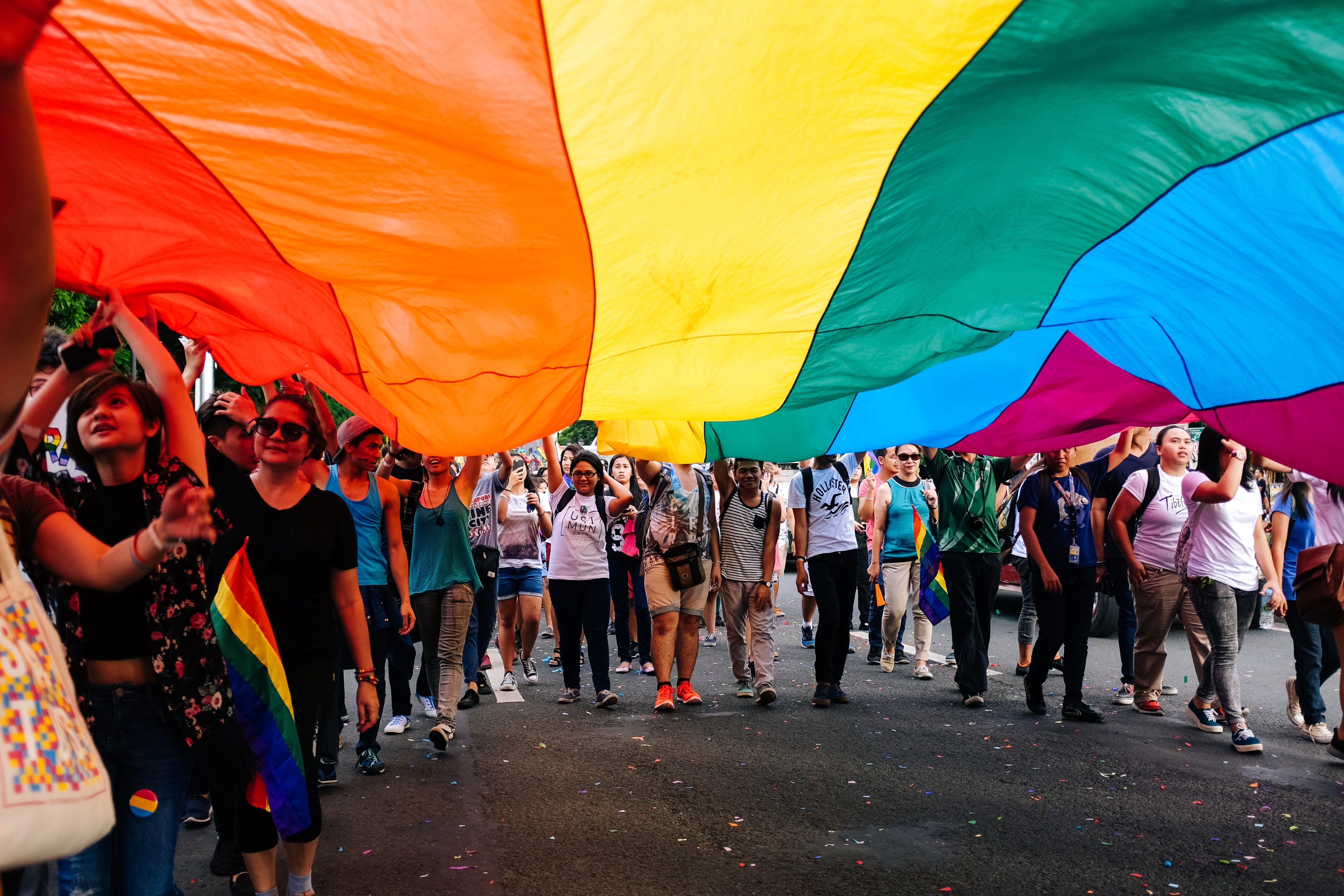 People join a pride parade in Metro Manila in June 2016. Photo: Shutterstock