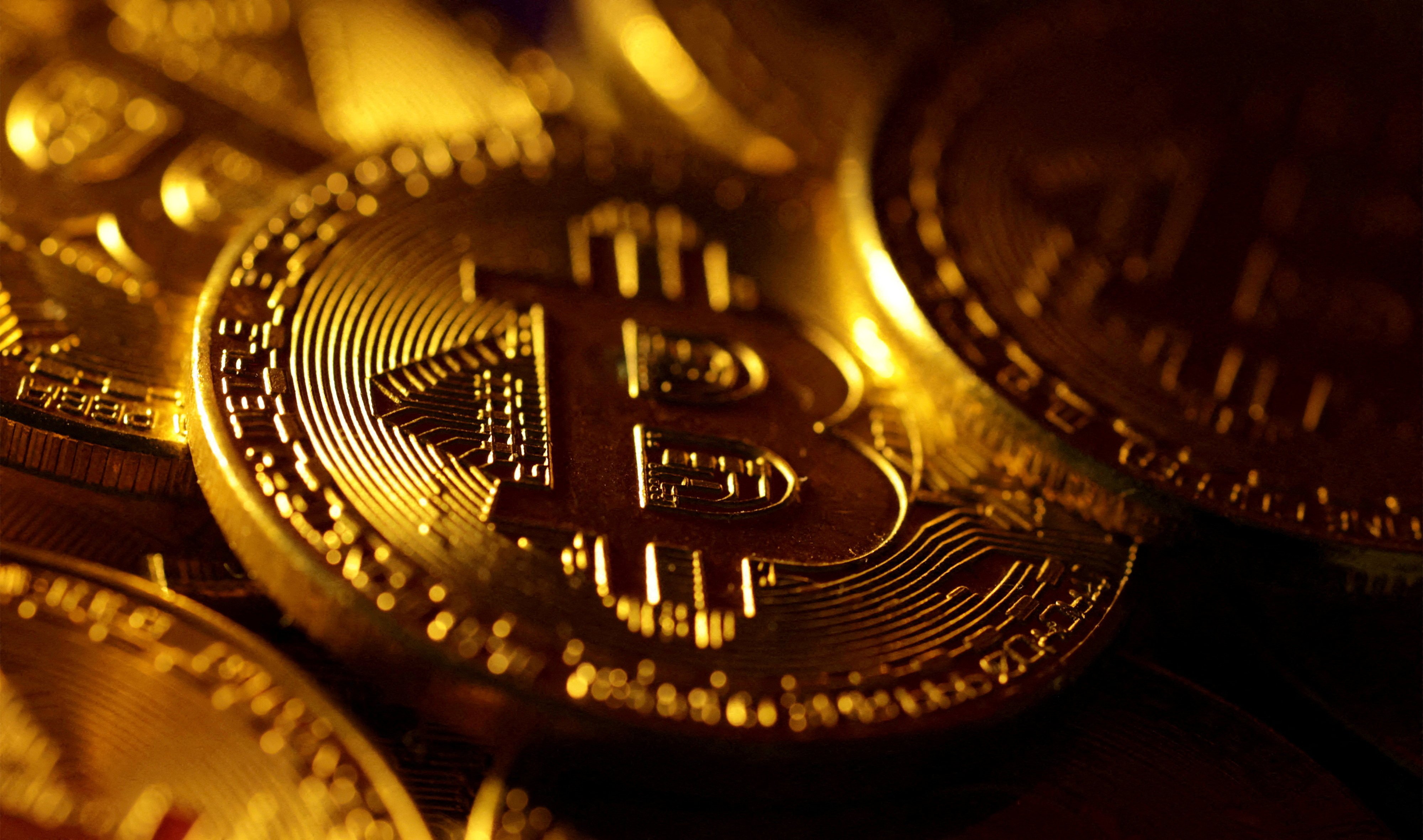 The original cryptocurrency has tripled in value since the start of last year, climbing back from a 64 per cent plunge in 2022. Photo: Reuters
