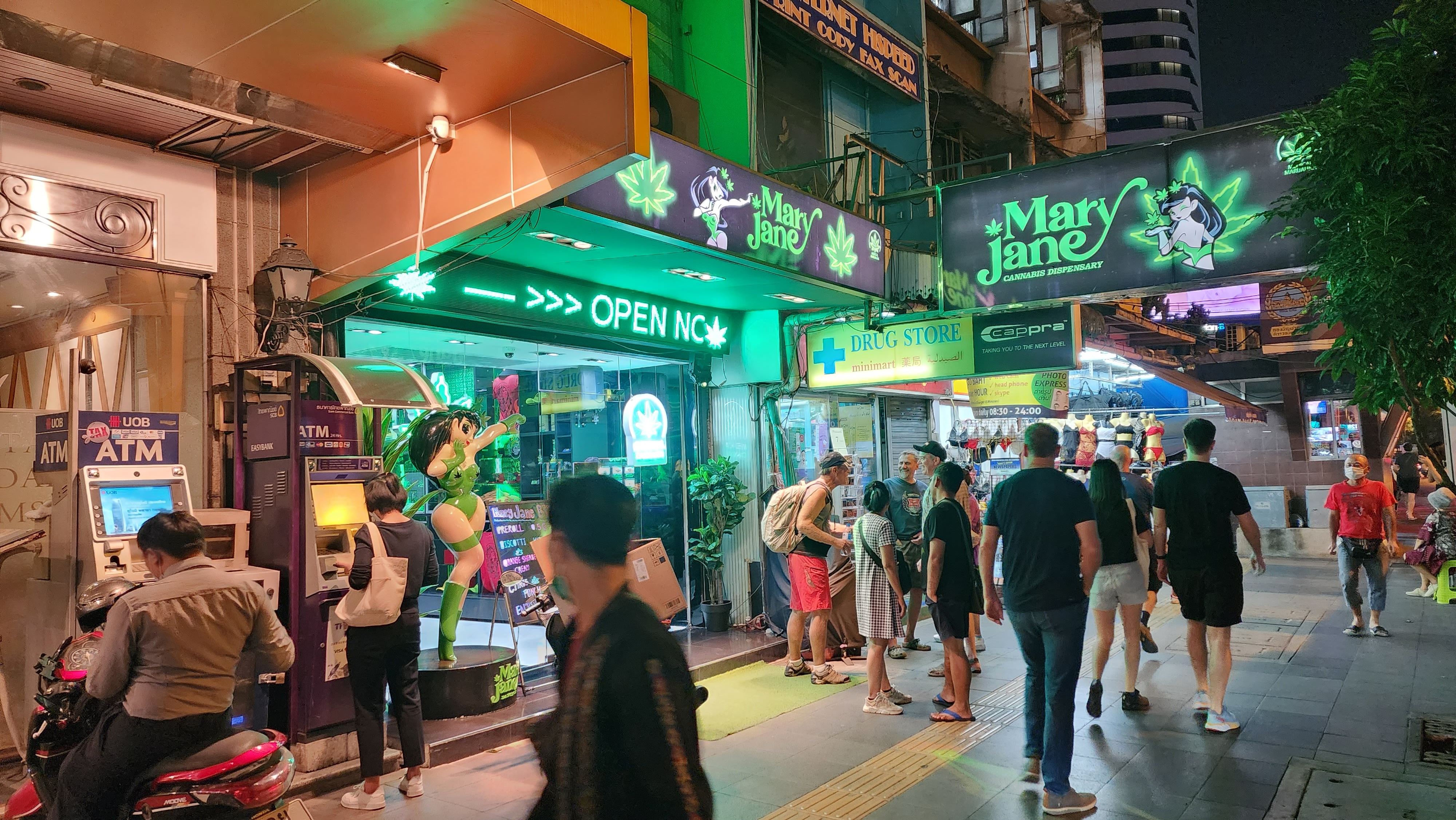 Mary Jane, a retail cannabis store in Bangkok. Photo: Todd Ruiz