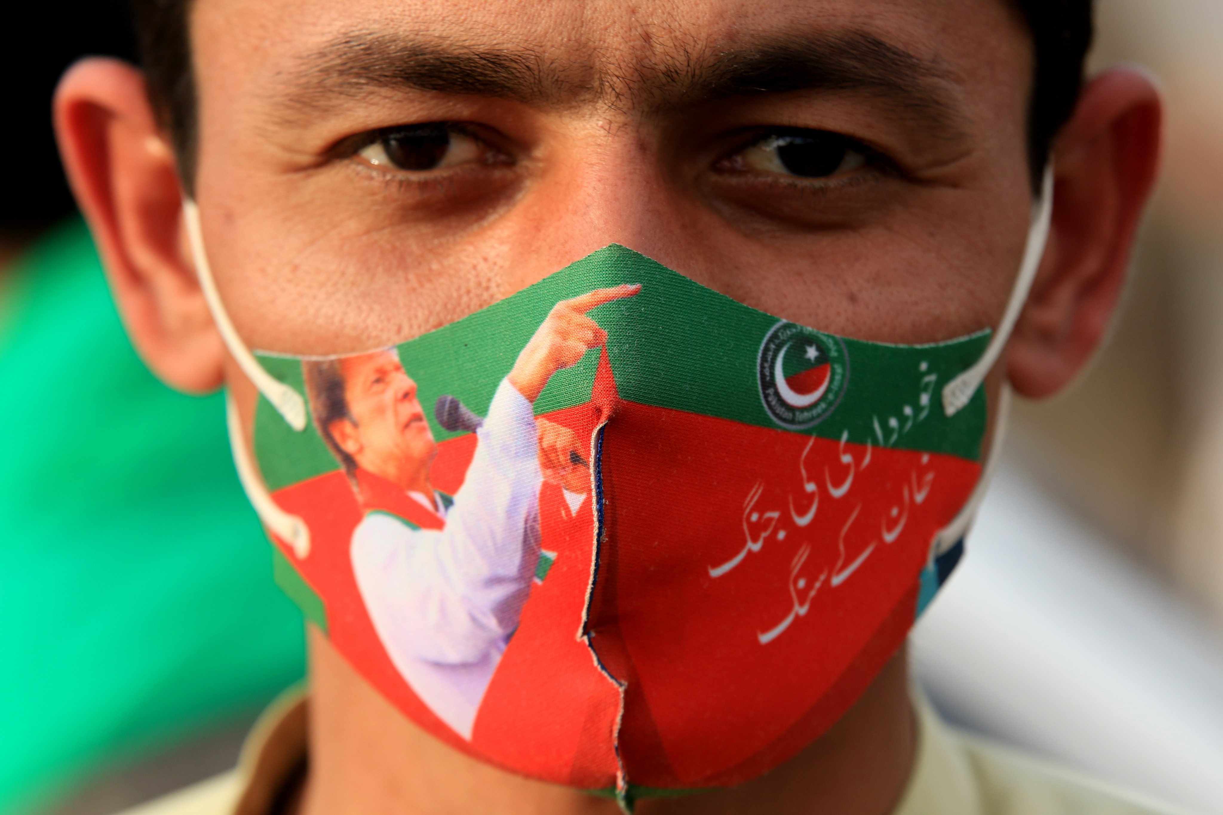 A supporter of Imran Khan’s PTI party gathers to protest against alleged vote rigging in the general elections, in Peshawar, Pakistan, on February 12. The country today stands at the cusp of a democratic breakthrough – but this will require the all-powerful military to take the historic decision to yield space to civilian supremacy. Photo: EPA-EFE