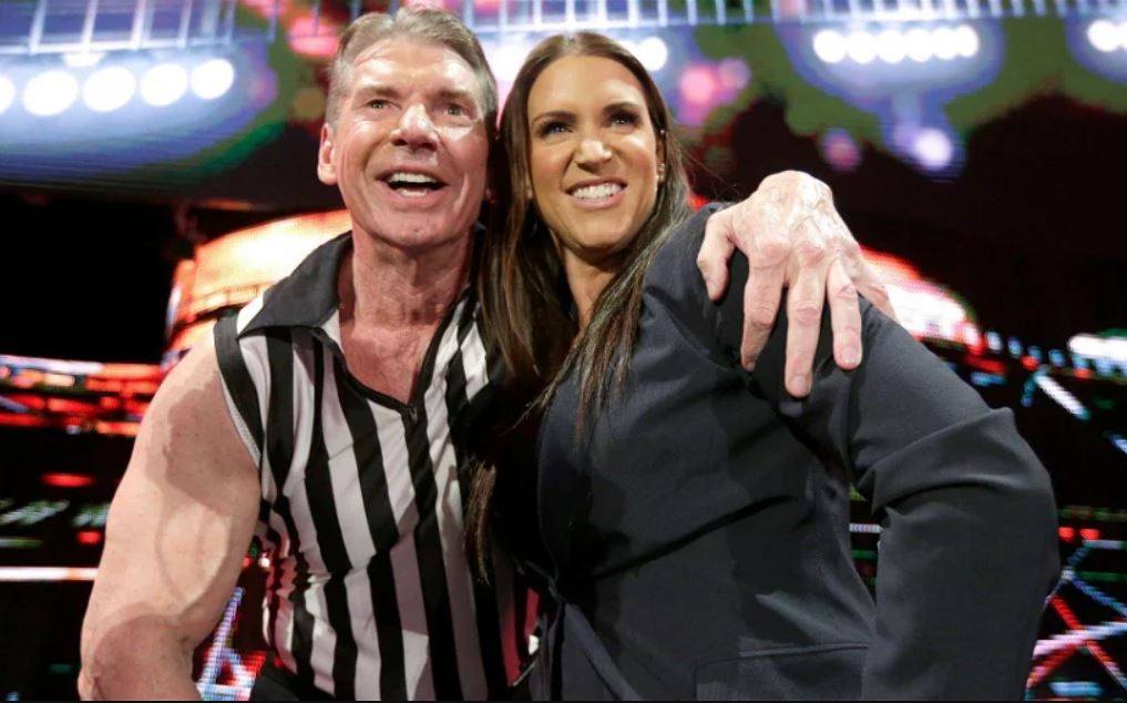 ===PHOTO CAPTURED ONLINE===
Stephanie McMahon, former wrestler herself, is now CEO of the sports controlling body, WWE, succeeding her father, Vince McMahon. 
Photo: Youtube