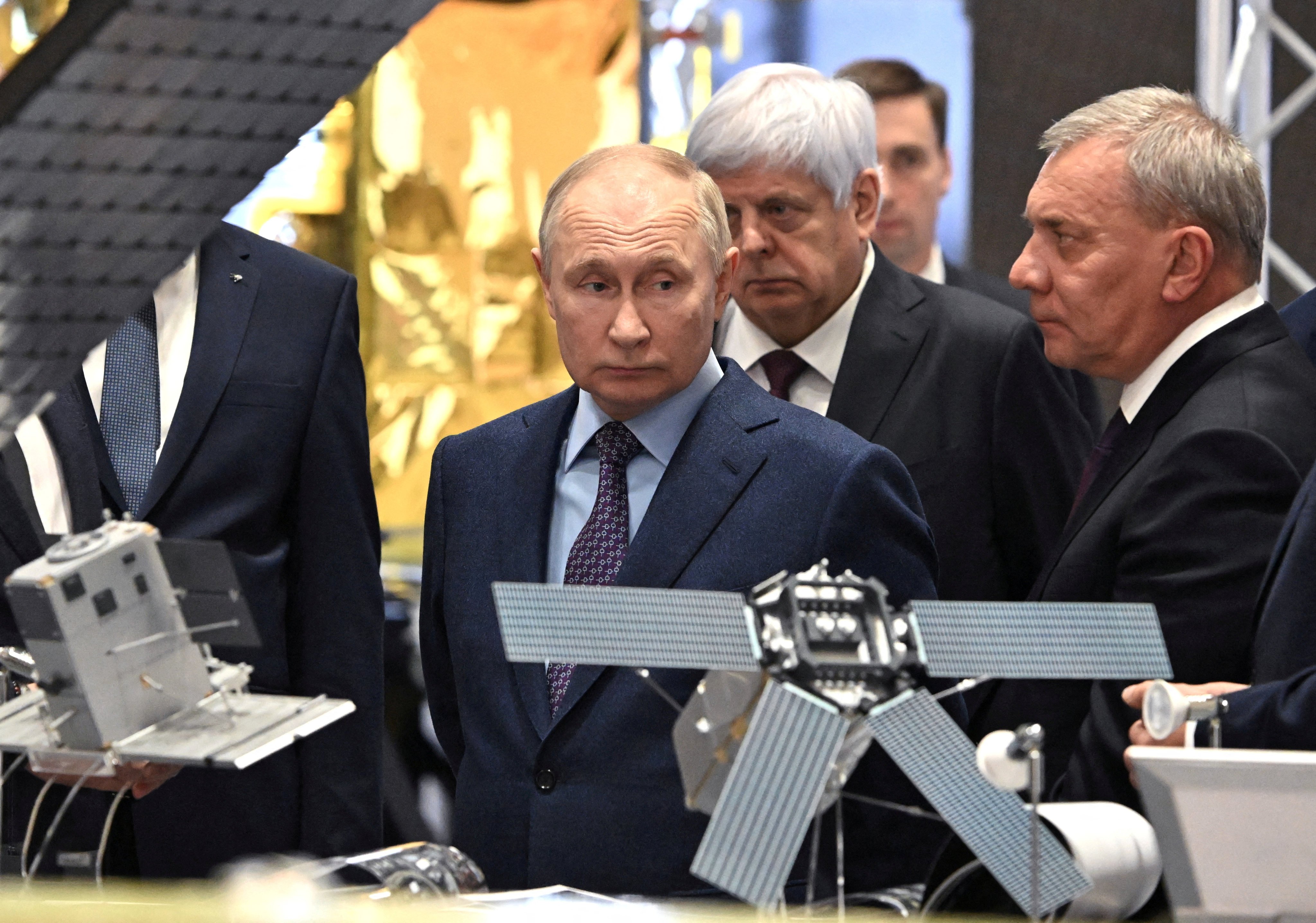 Russia’s President Vladimir Putin visiting the centre of the Rocket and Space Corporation ‘Energia’ in Korolyov outside Moscow in 2023. File photo: Sputnik via Reuters