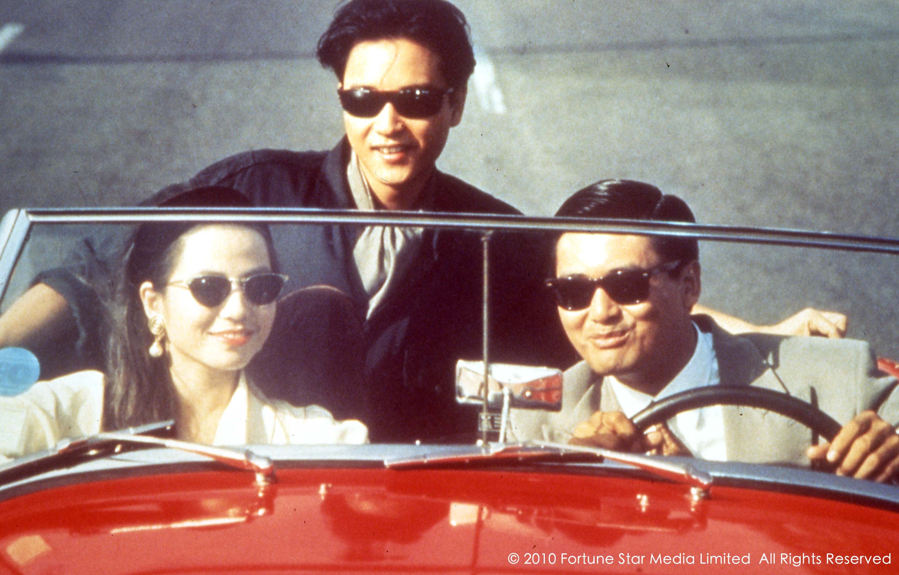 Cherie Chung, Leslie Cheung (rear) and Chow Yun-fat in a still from Once a Thief (1991). Photo: Fortune Star Media Limited