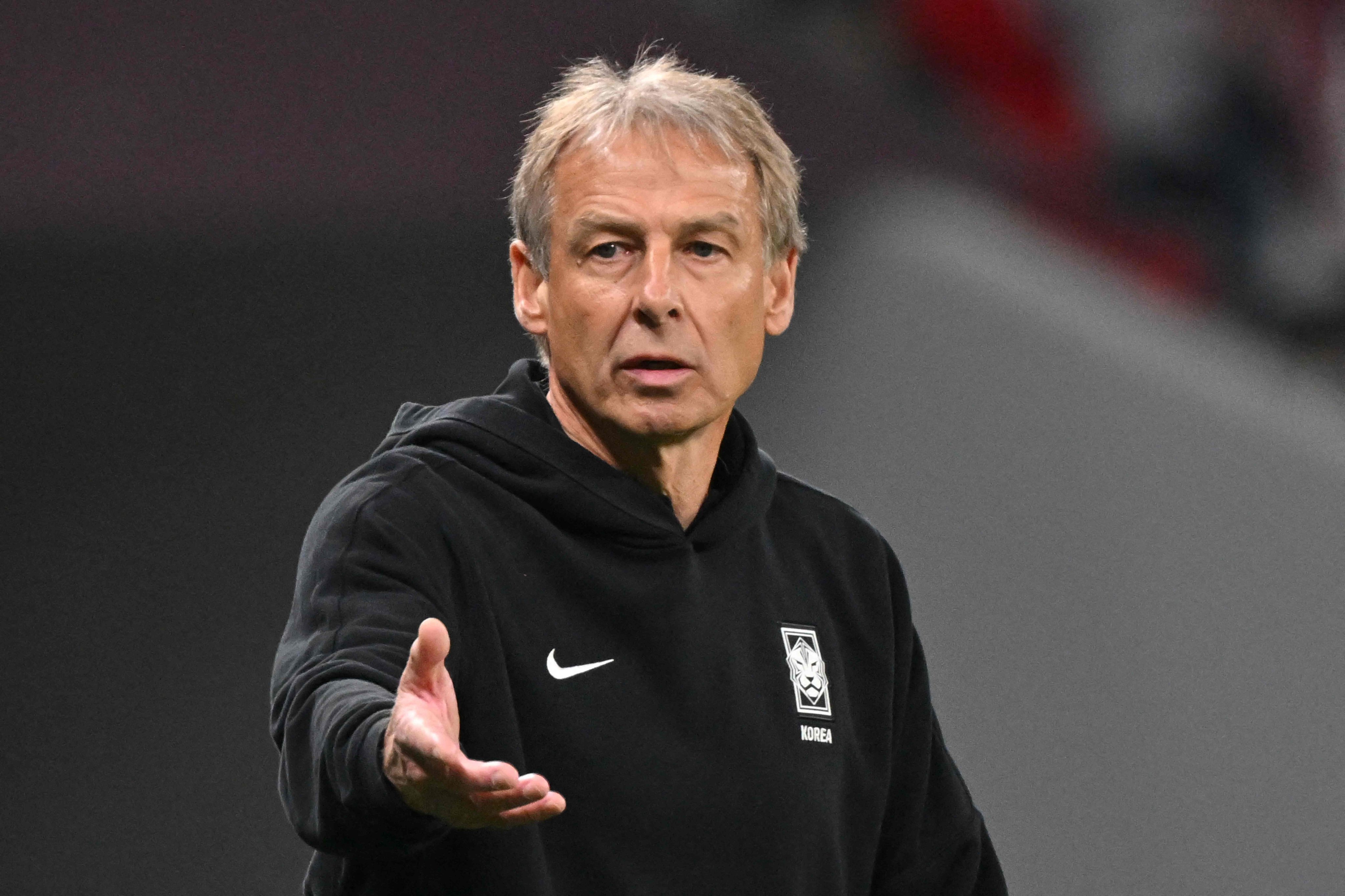 South Korea have sacked Jurgen Klinsmann as national football team coach, the Korean Football Association said on Friday. Photo: AFP