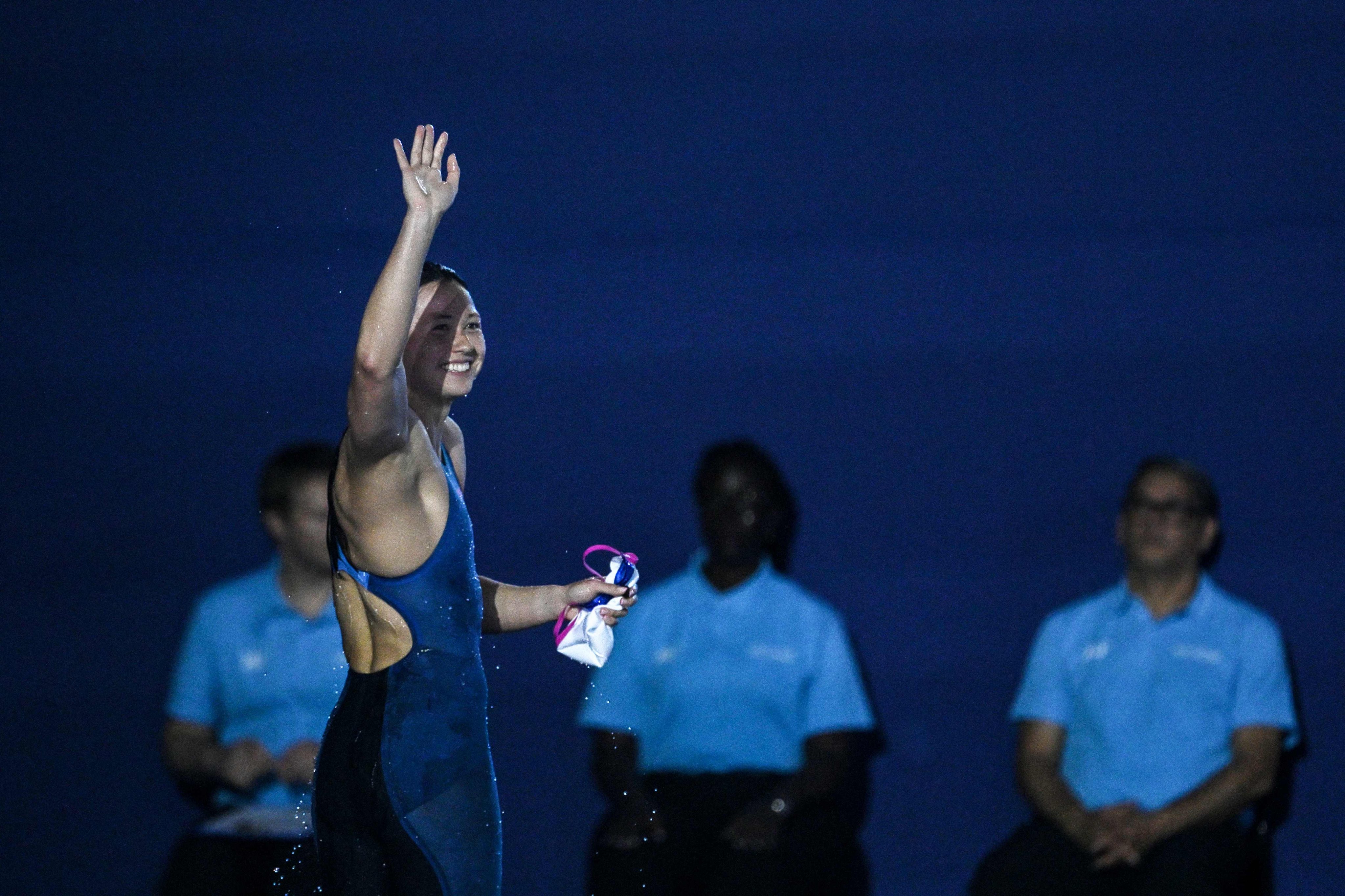 Siobhan Haughey could soon add another Sports Stars award to her World Aquatics Championships medals. Photo: AFP