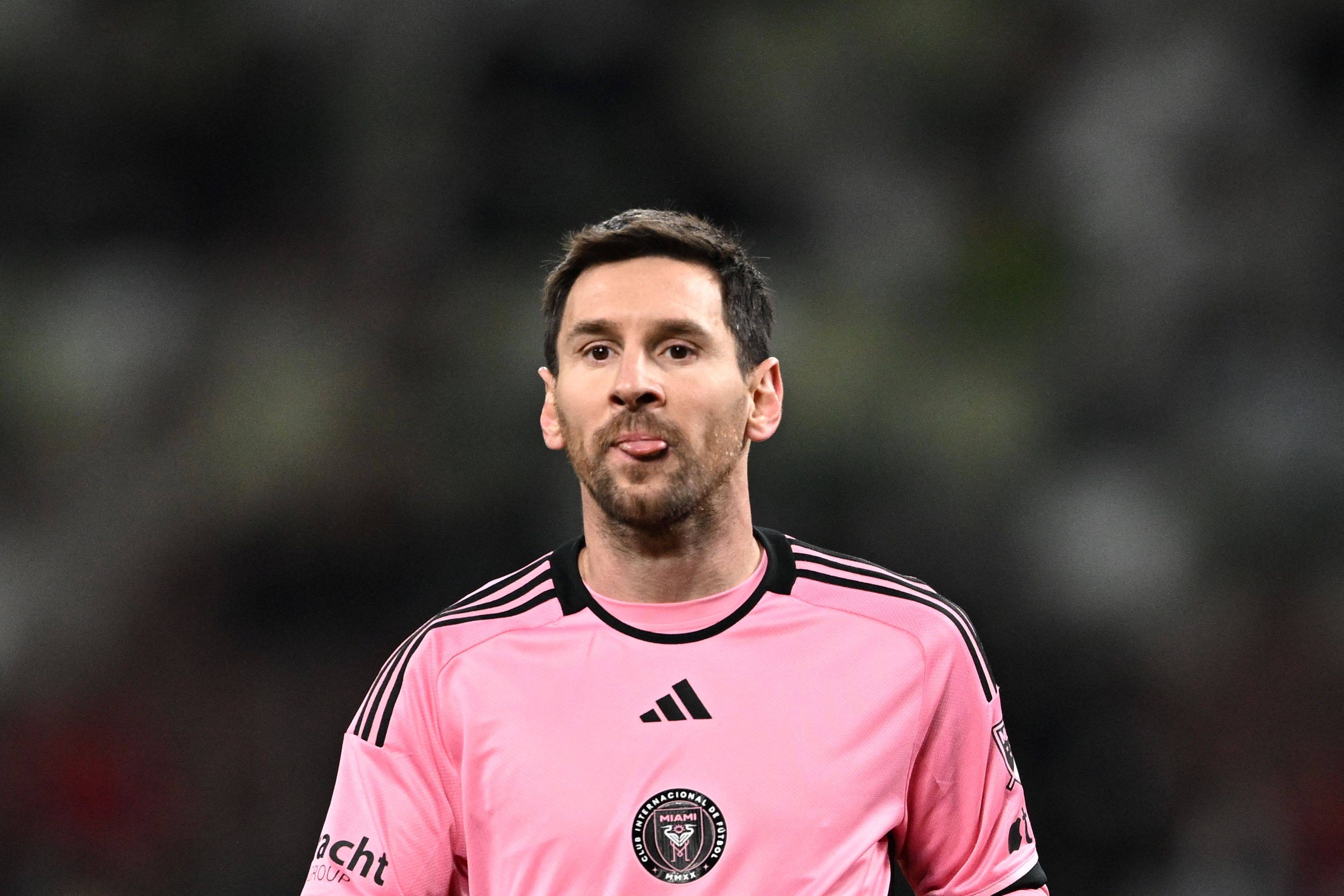 Inter Miami’s Argentine forward Lionel Messi at the National Stadium in Tokyo on February 7, 2024. Photo: AFP