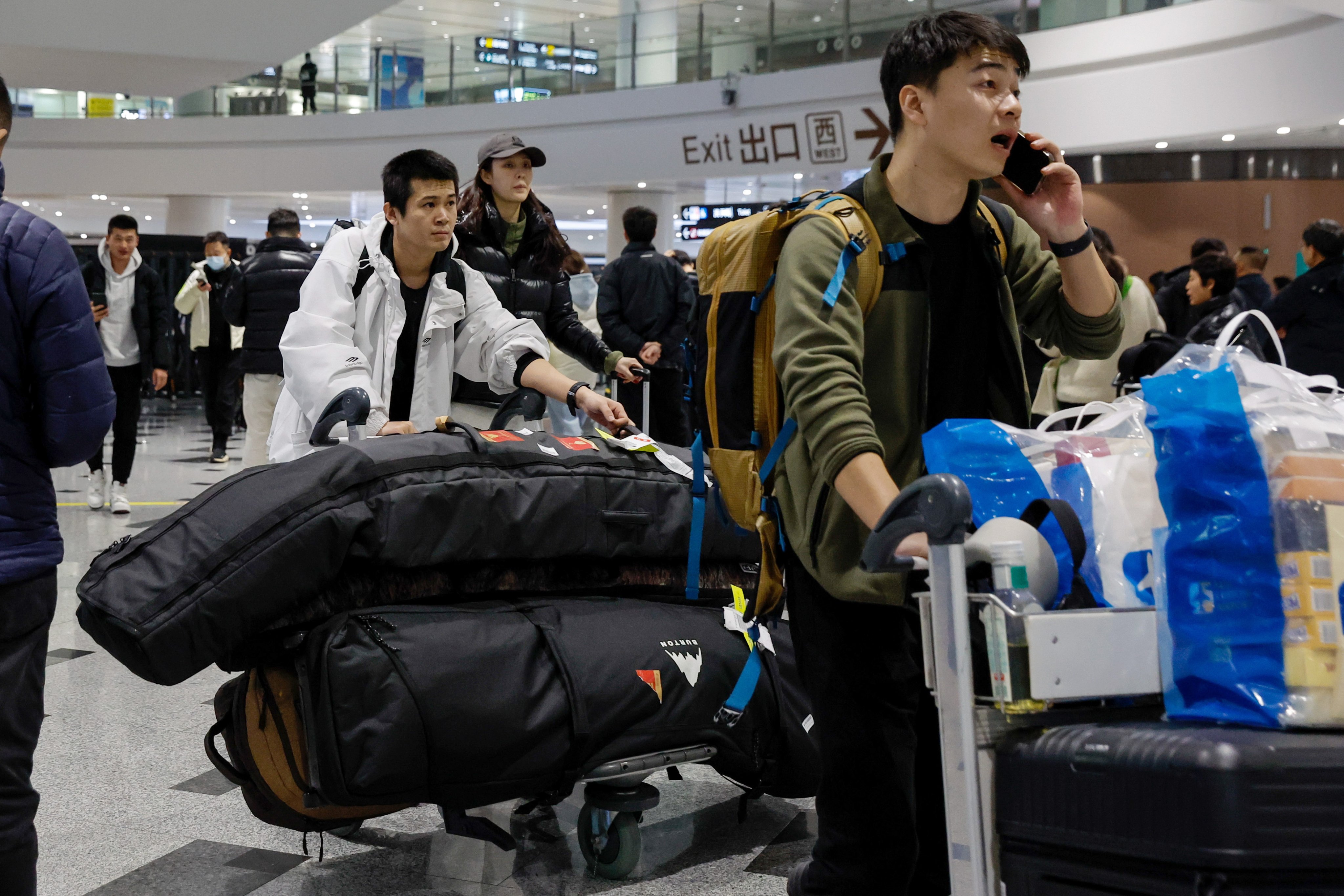 China’s travellers were keen to head to distant shores over the Lunar New Year break. Photo: EPA-EFE