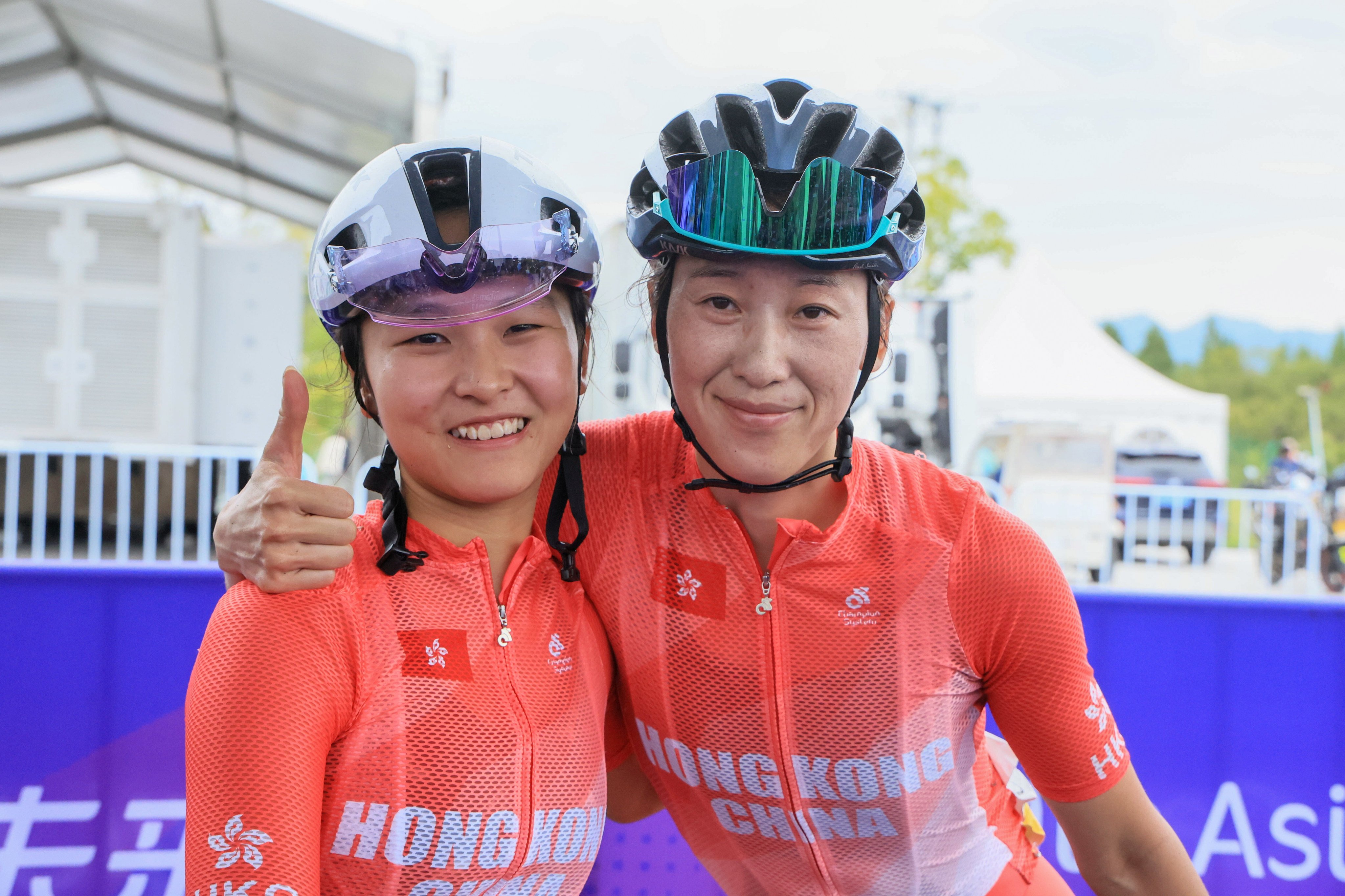 Ceci Lee (left) is leading the “new era” of Hong Kong cyclists replacing outgoing stars, including Yang Qianyu (right). Photo: Dickson Lee