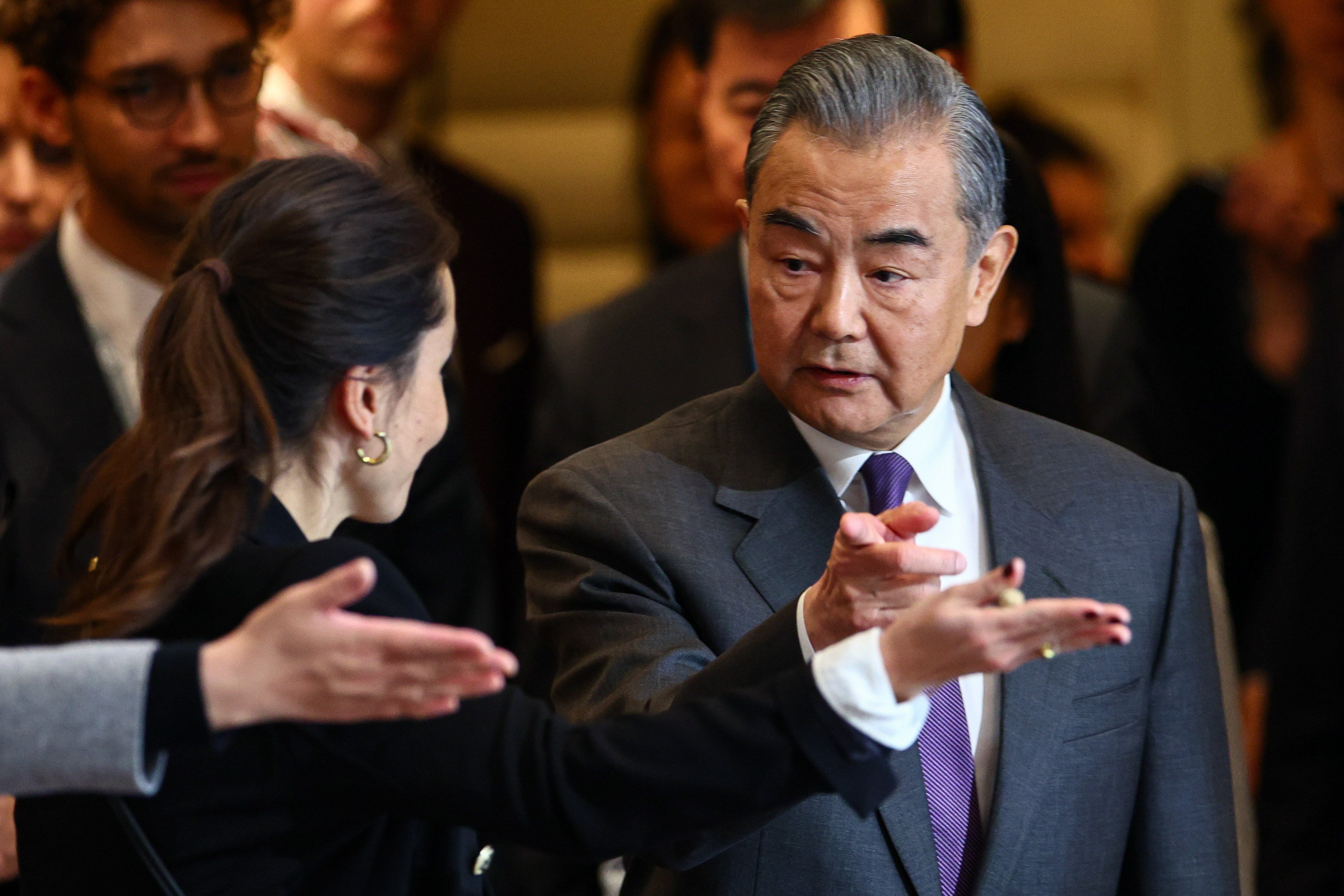 China’s Foreign Minister Wang Yi attends the 60th Munich Security Conference. More than 500 high-level international decision-makers met at the conference from February 16 to 18  to discuss global security issues. Photo: EPA-EFE