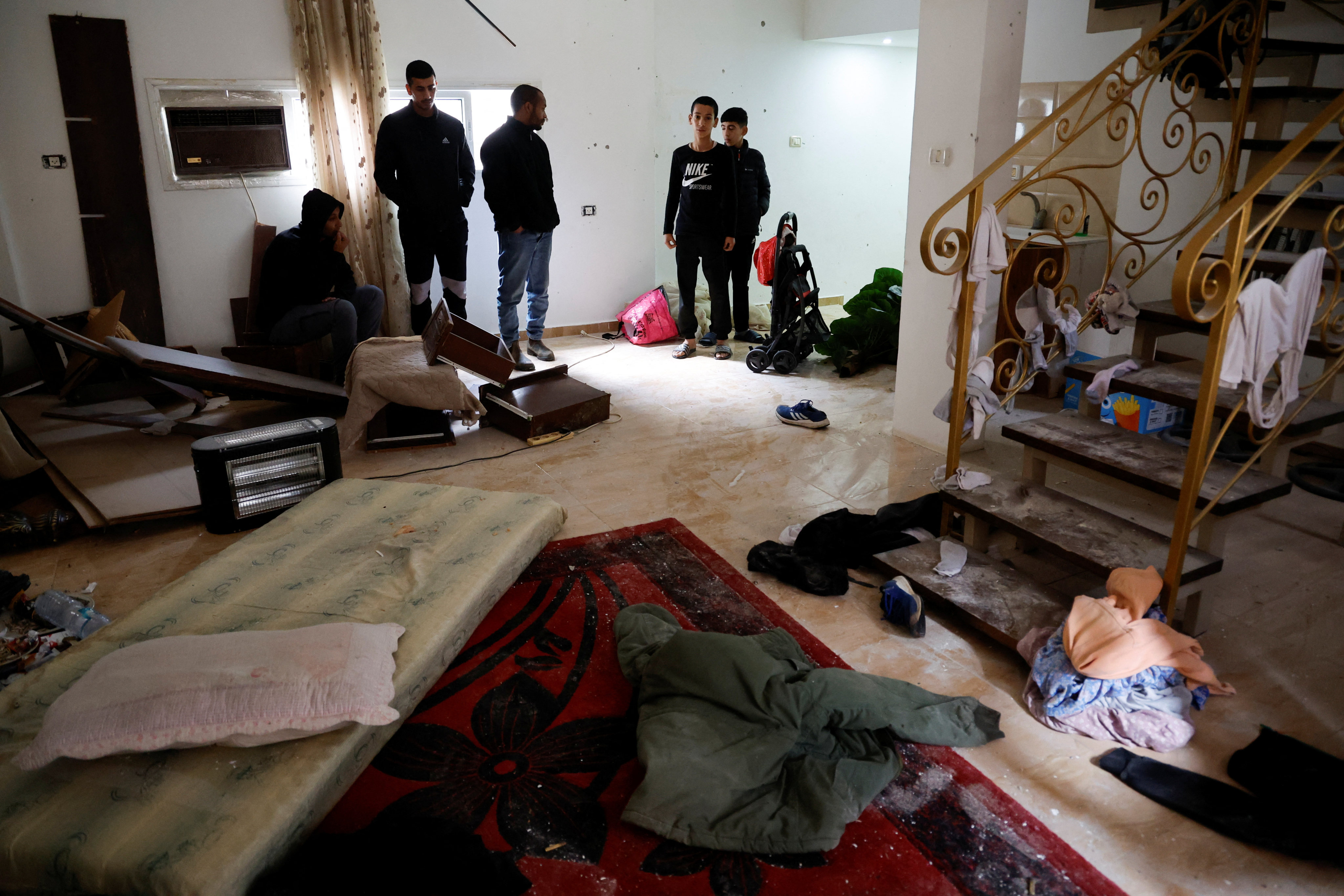 The home of Palestinian Muhammad al-Awfi, who died during an Israeli raid at Tulkarm, in the Israeli-occupied West Bank on Sunday. Photo: Reuters