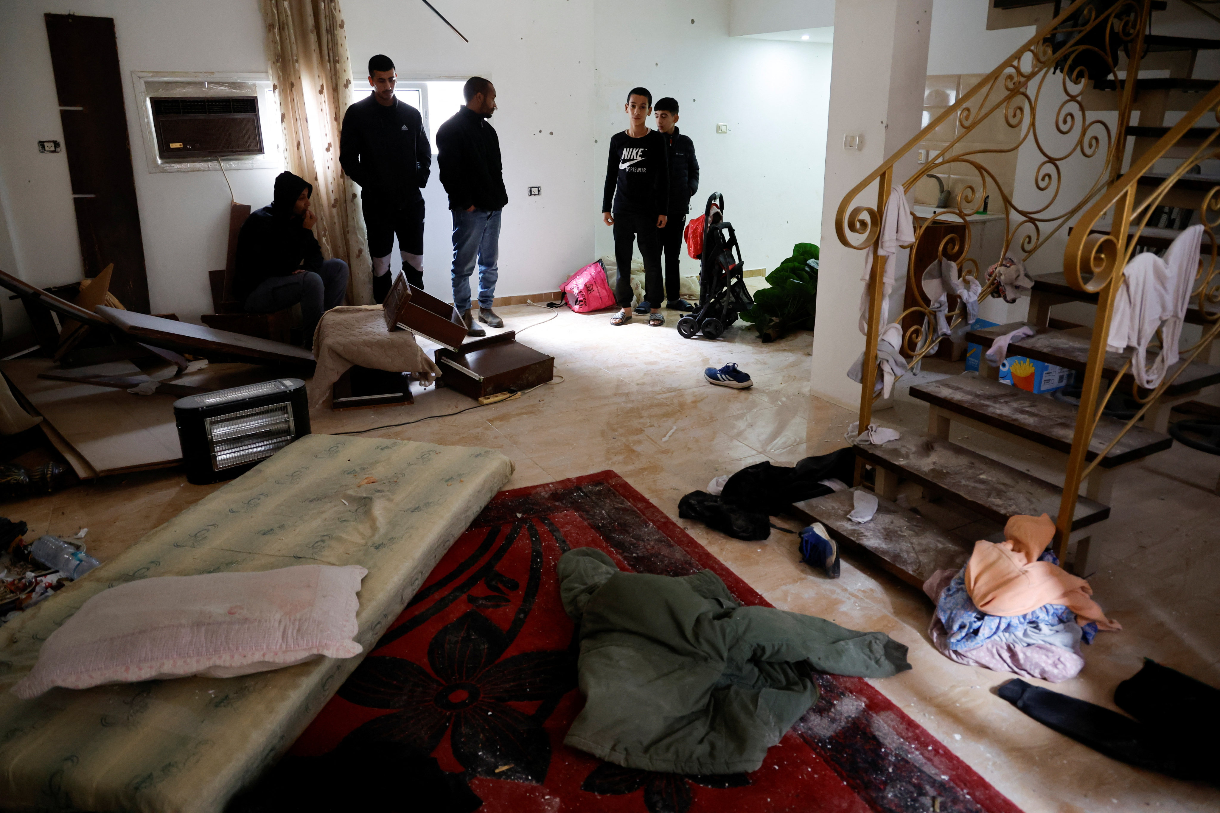 The home of Palestinian Muhammad al-Awfi, who died during an Israeli raid at Tulkarm, in the Israeli-occupied West Bank on Sunday. Photo: Reuters  