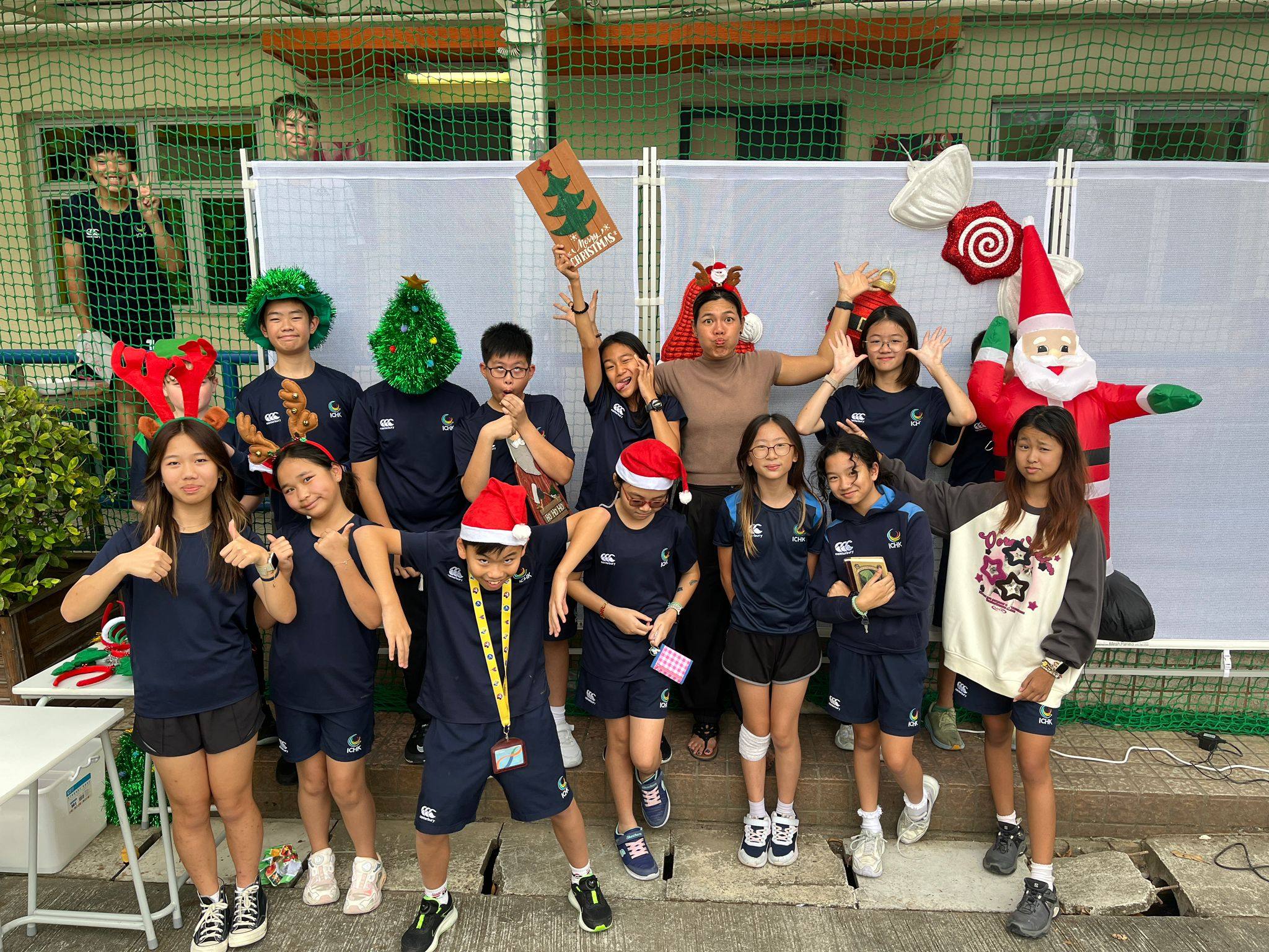 Students and staff at International College Hong Kong have helped to spread the Christmas spirit. Photo: Handout