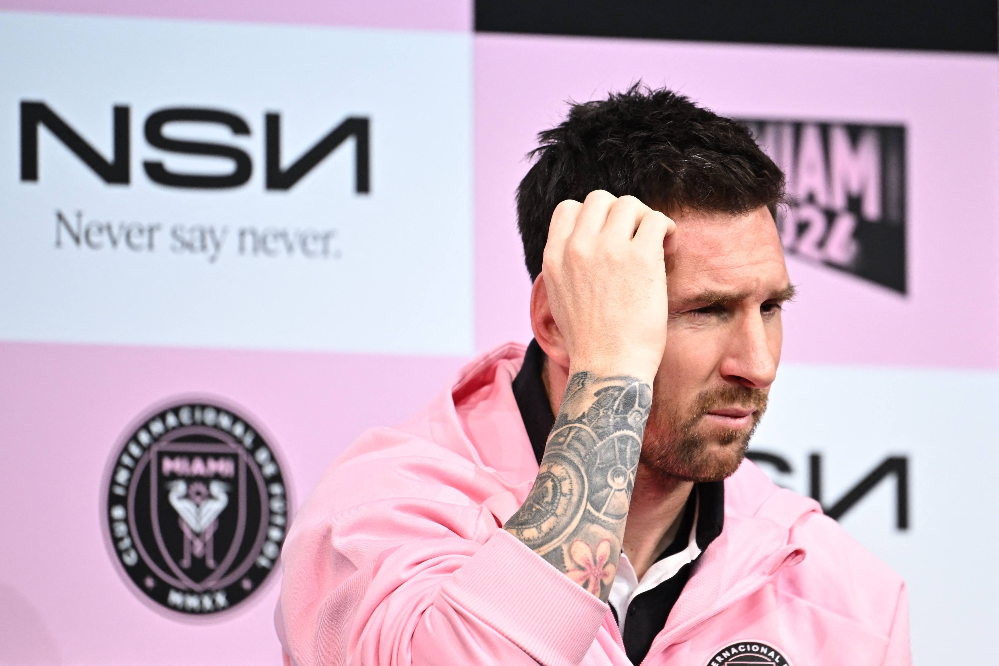 Lionel Messi has been subject to furious criticism since he failed to appear in Hong Kong. Photo: AFP