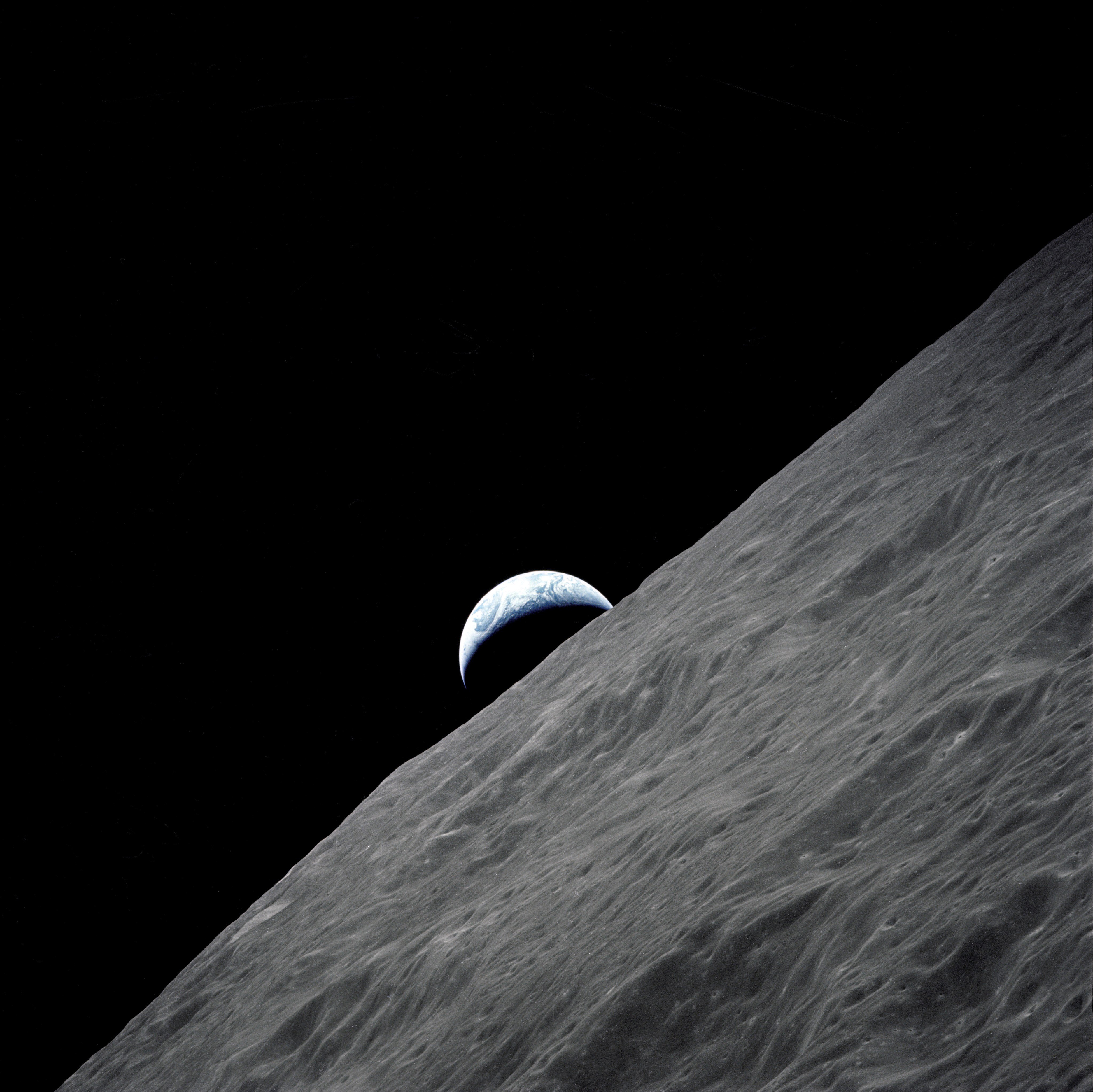 Earth and the moon as seen from the Apollo 17 spacecraft, the final lunar landing mission of the Apollo programme in 1972. File photo: Getty Images