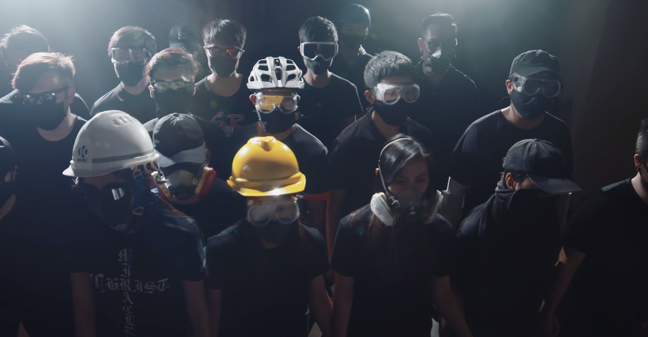 A still from the music video of protest song “Glory to Hong Kong”. The government has urged internet giant Google to censor the tune. Photo: YouTube