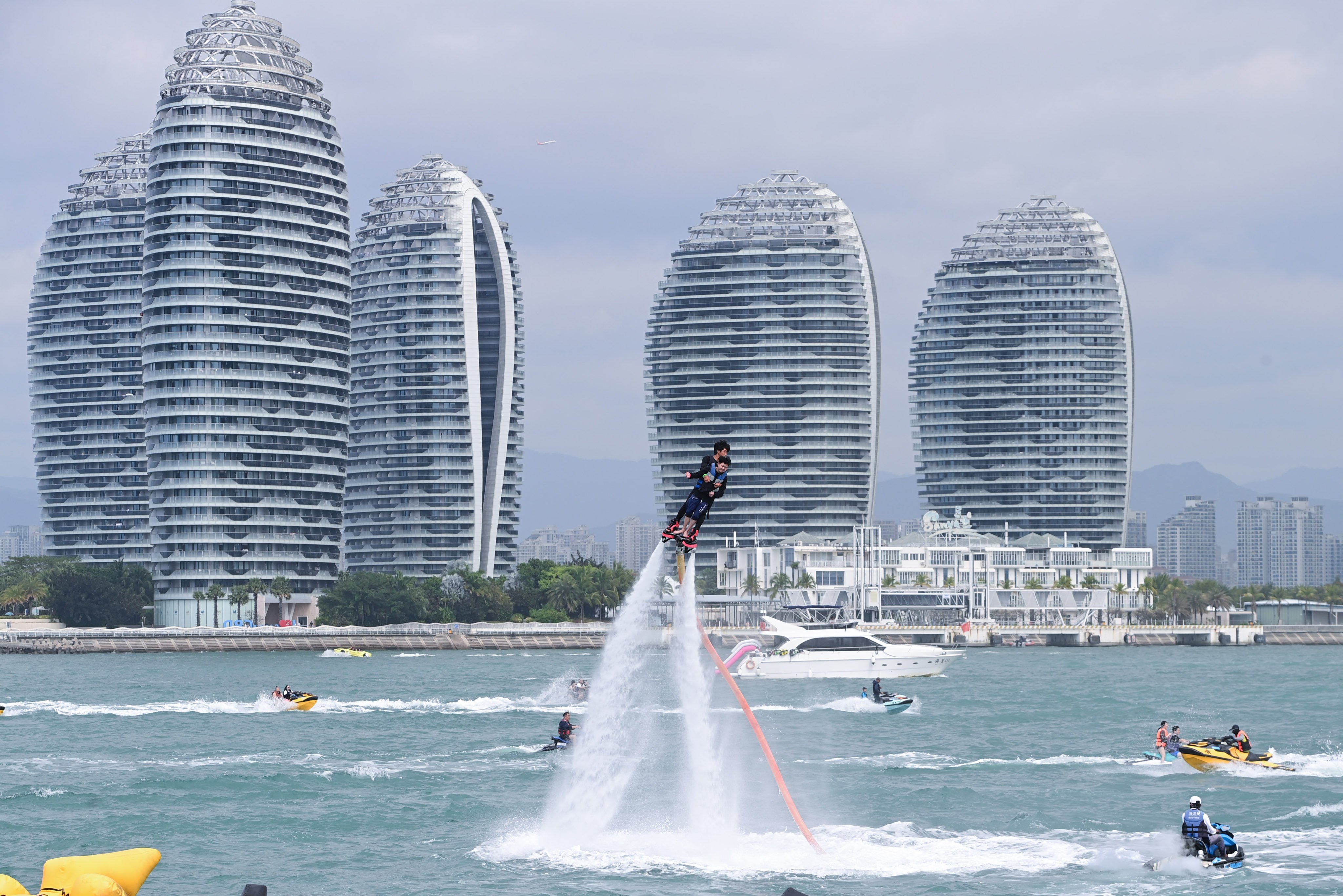 Hainan is a popular holiday spot but can only be accessed by air or sea. Photo: Xinhua