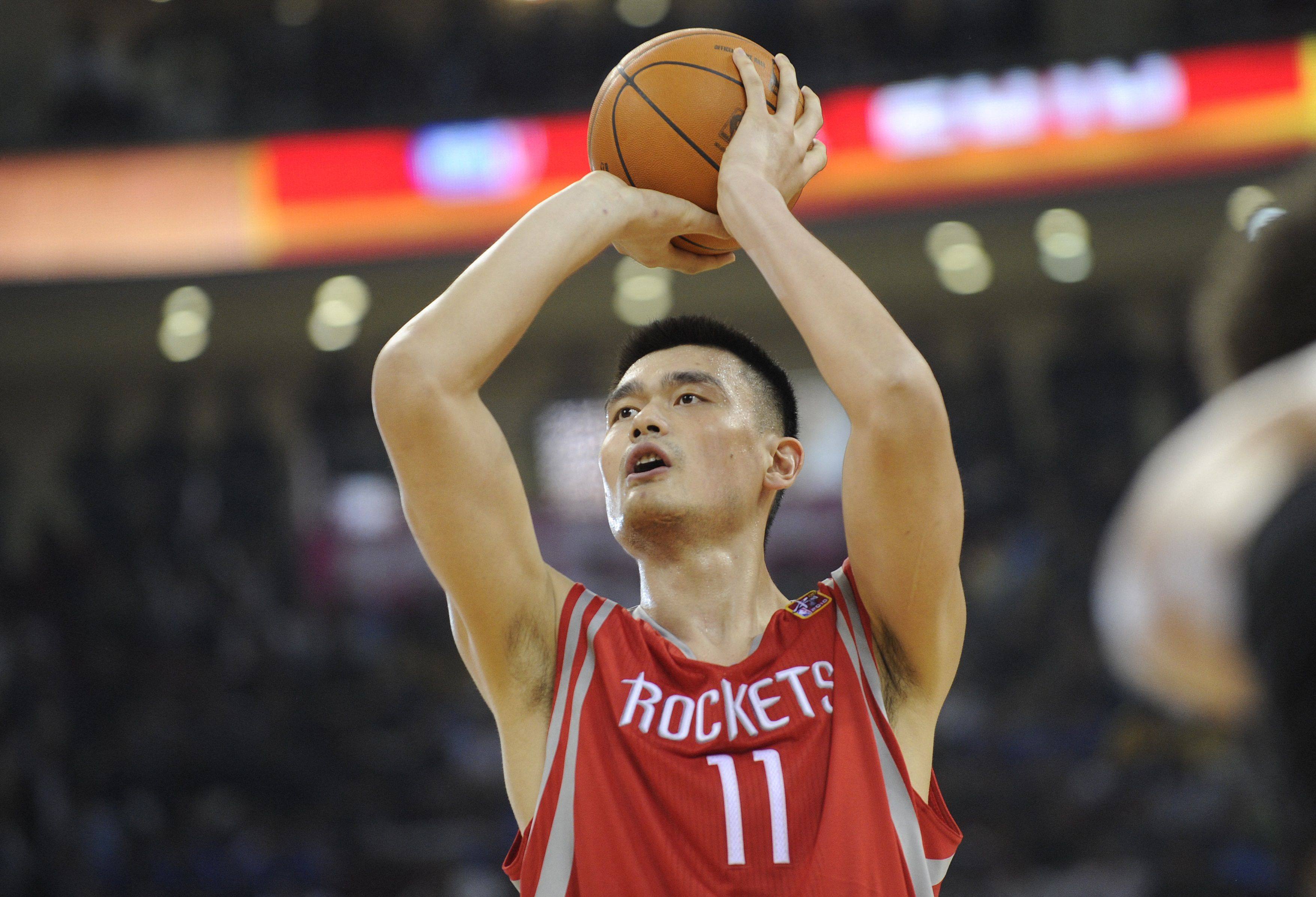 Yao Ming in action for the Houston Rockets in 2010. Photo: AFP