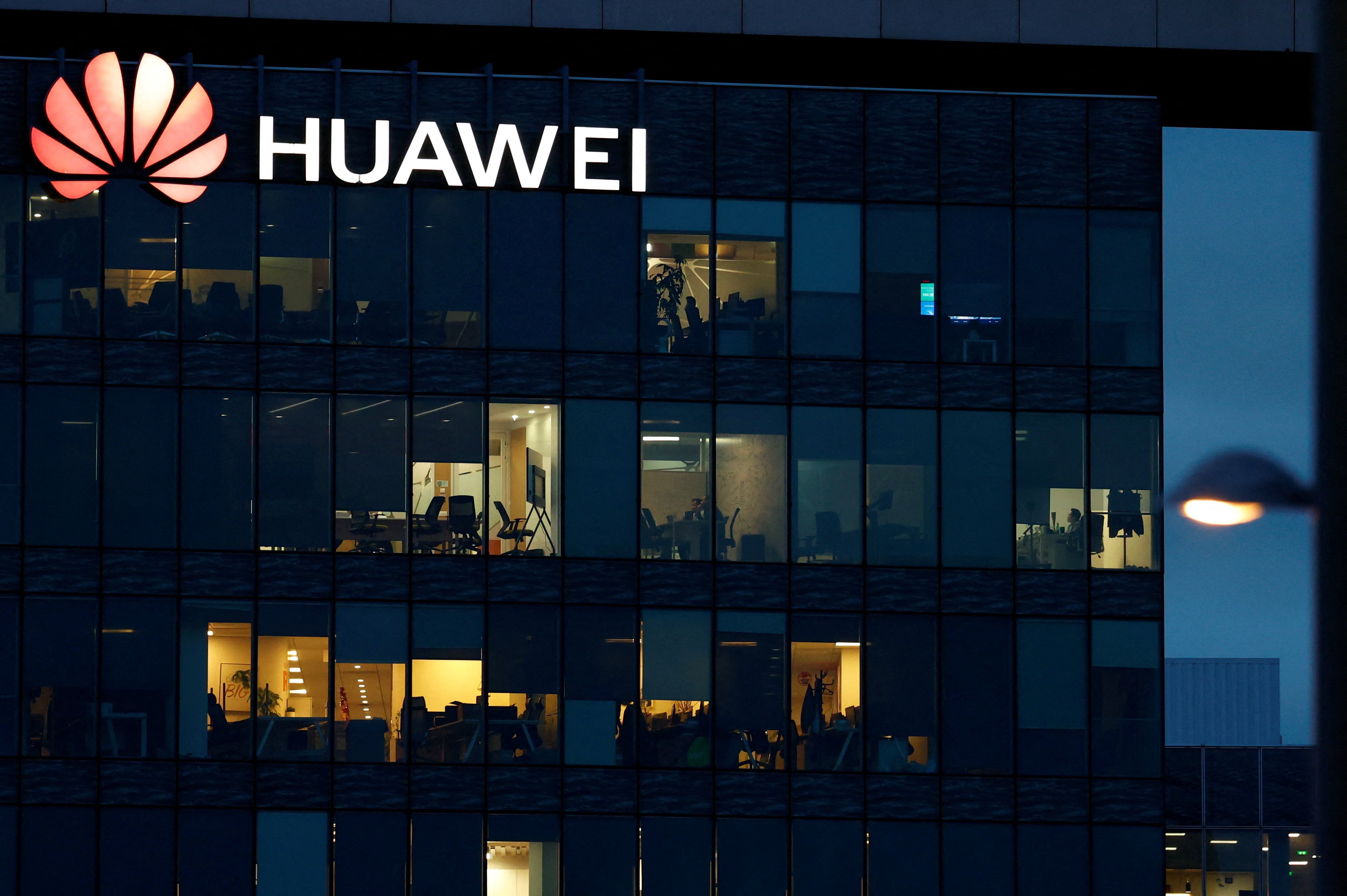 Huawei Technologies' offices in France at Boulogne-Billancourt, near Paris, is seen on February 9, 2024. Photo: Reuters