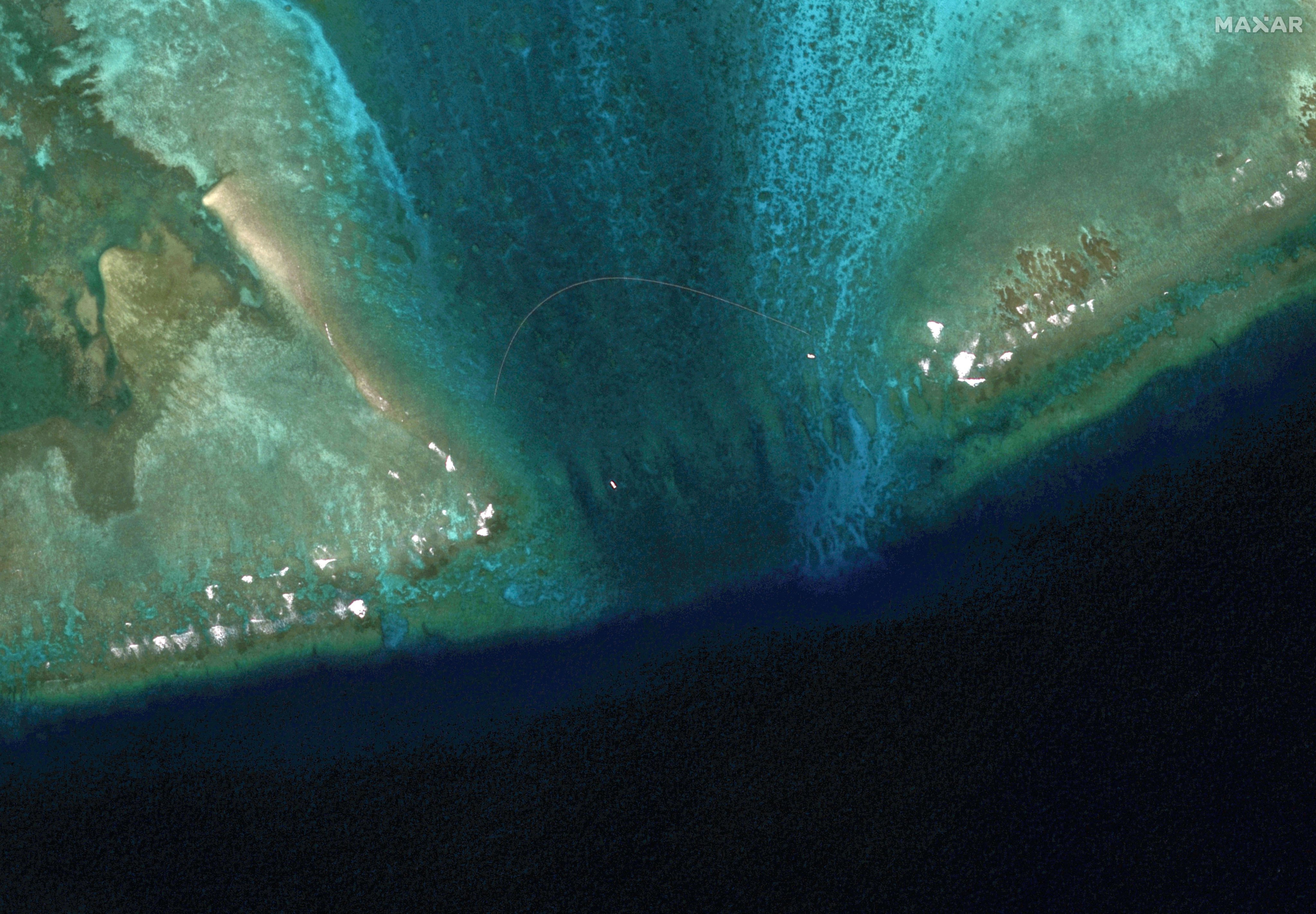 China’s foreign minister confirmed that a floating barrier was set up at the entrance of the Scarborough Shoal in the South China Sea, which it said is the country’s “inherent territory”. Photo: Reuters