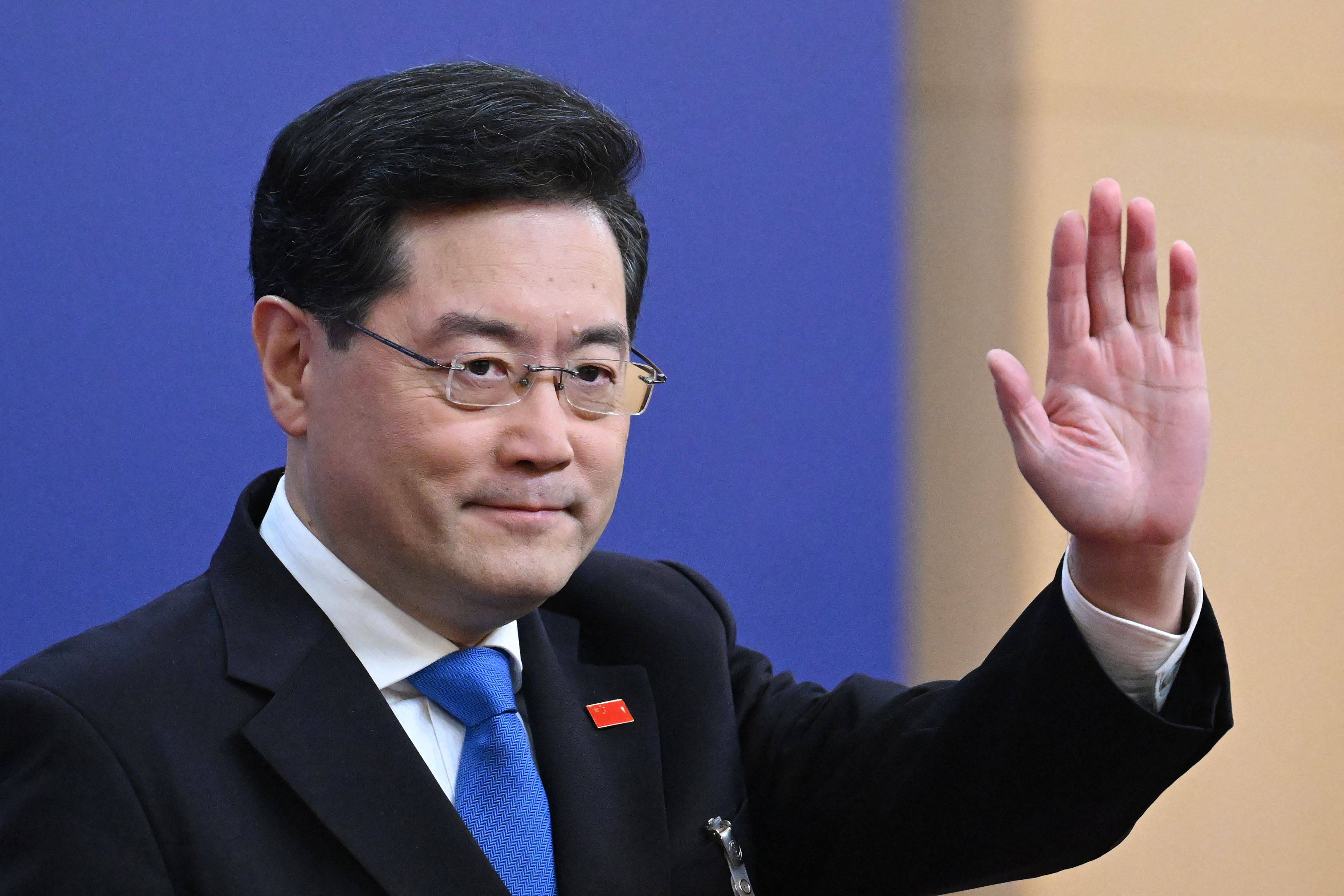 China’s former foreign minister Qin Gang, who disappeared from public view in June last year, has resigned from his deputy membership ahead of a key national meeting. Photo: AFP