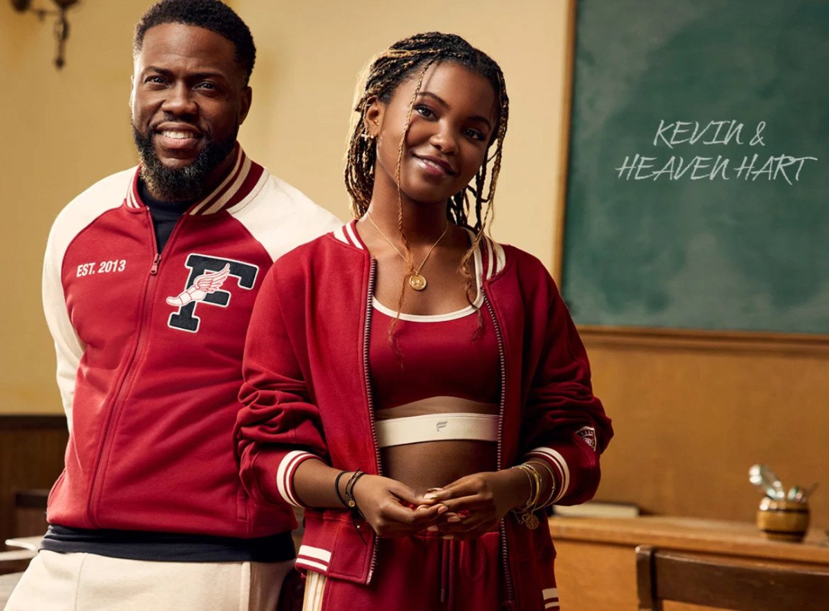 Kevin Hart with his teenage daughter, Heaven Hart. Photo: Fabletics