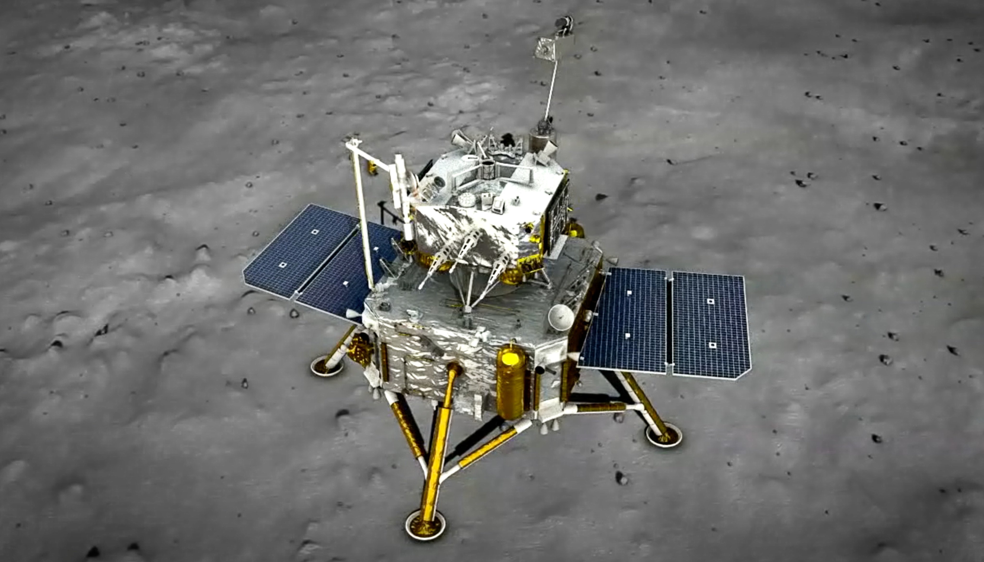 The Chang’e-6 lunar mission is one of China’s 100 planned launches this year. It aims to return with samples from the far side of the moon. Image: CCTV