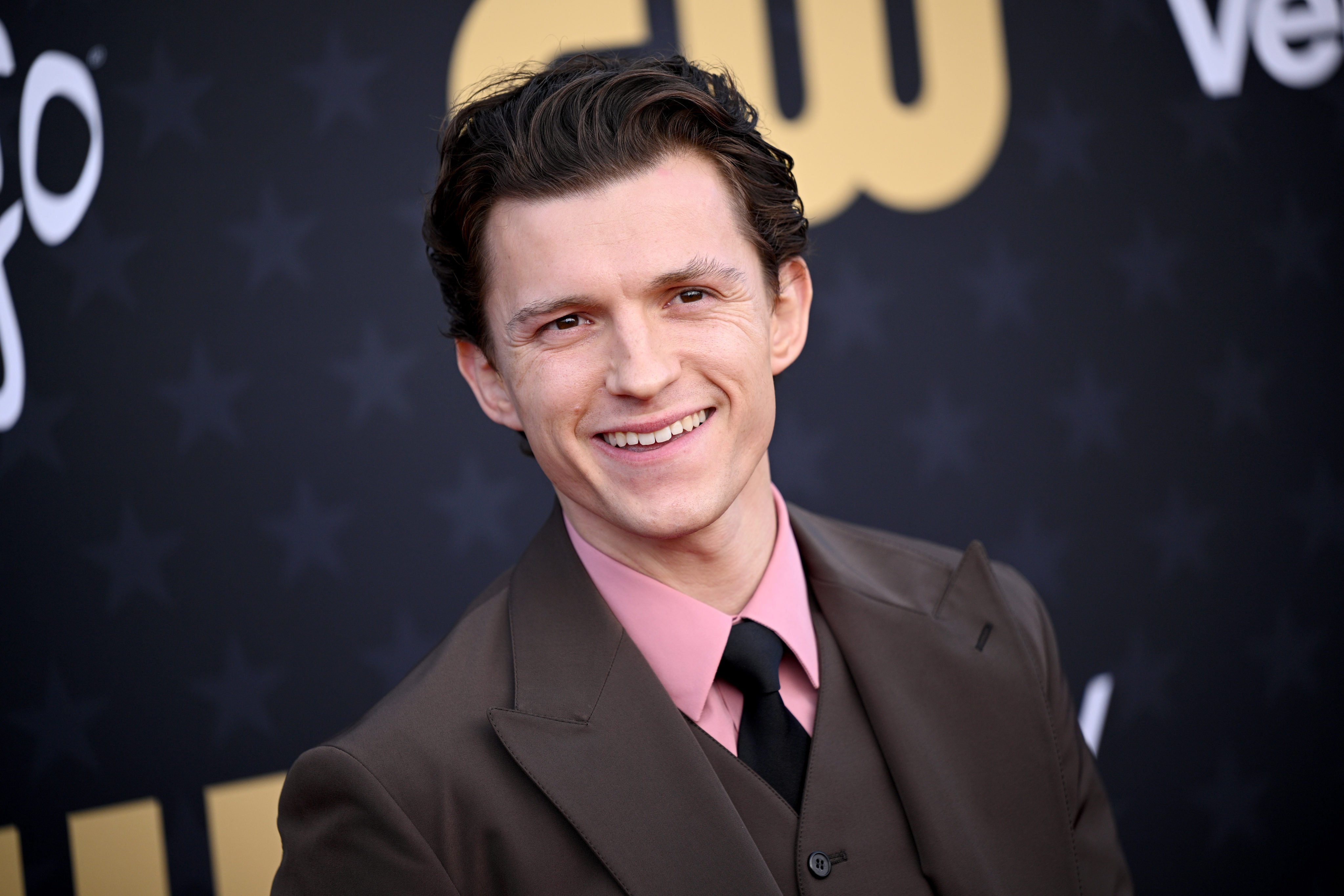 Tom Holland attends the 29th Annual Critics Choice Awards at Barker Hangar on January 14, in Santa Monica, California. Photo: Getty Images