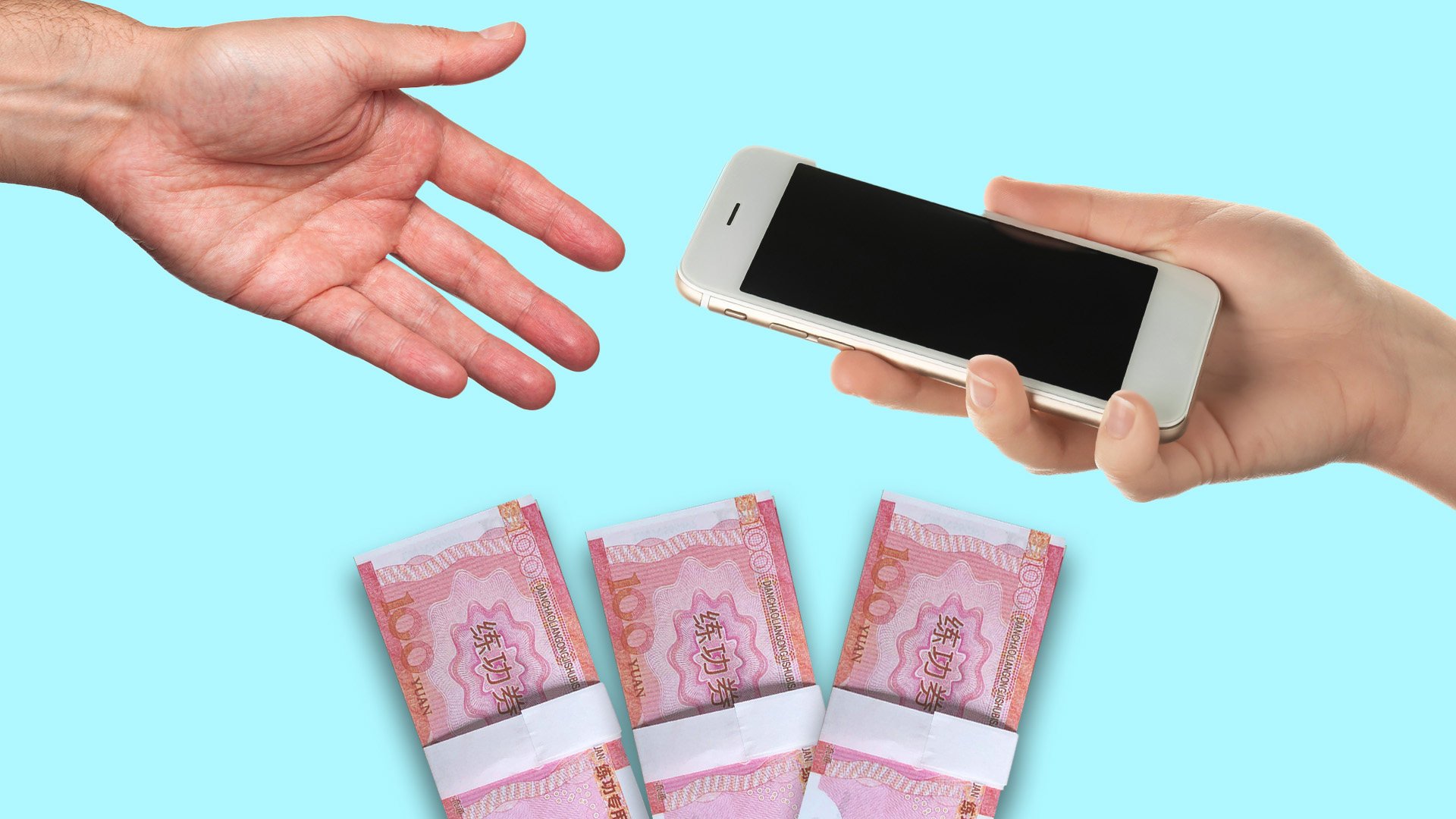 A woman in China who returned a lost mobile phone to its owner only to receive fake banknotes as a reward called in the police to investigate, claiming she was “insulted”. Photo: SCMP composite/Shutterstock/Taobao
