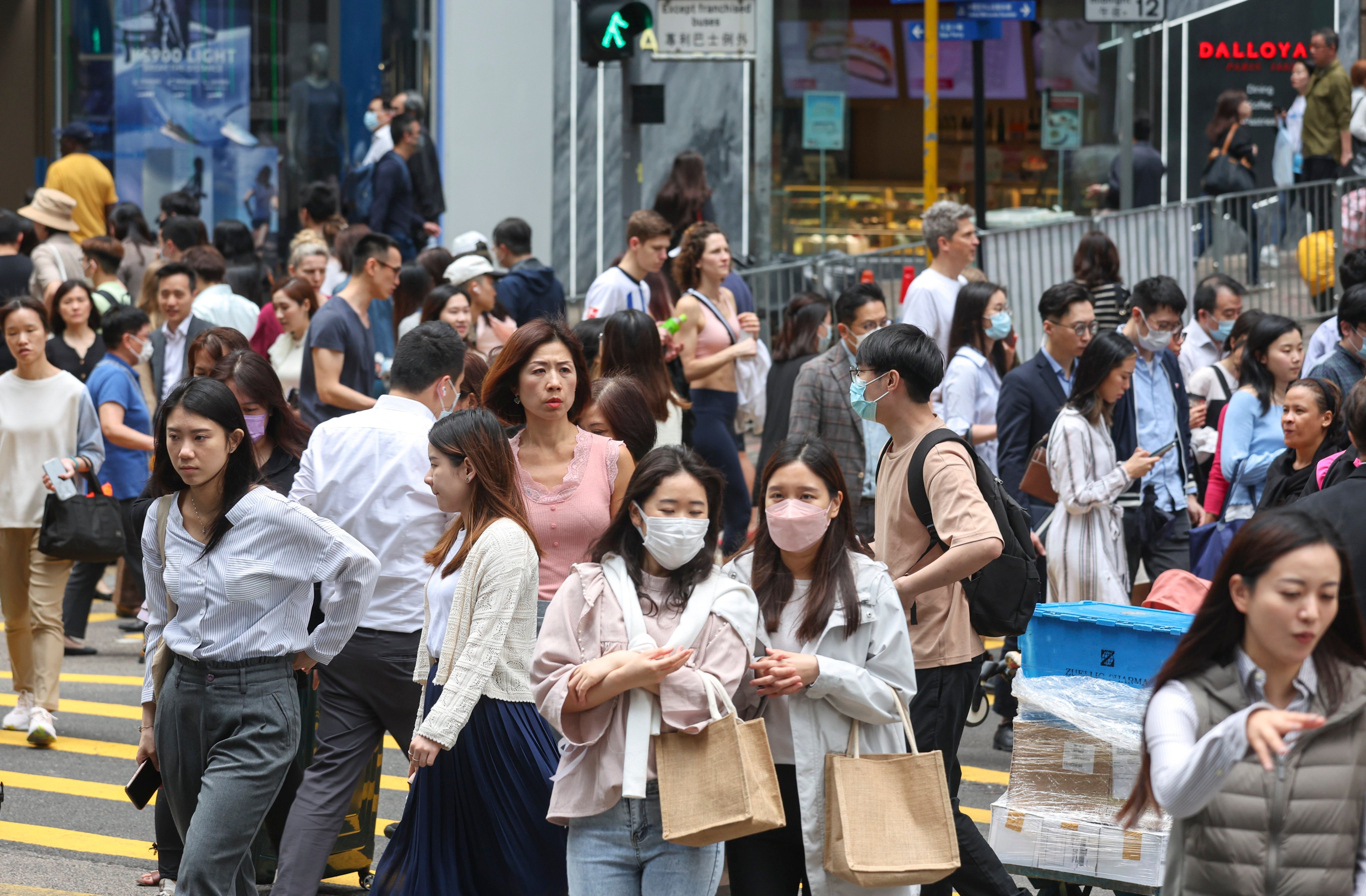 Commuters in Central in April 2023. Hong Kong would serve the country best by maintaining its distinctiveness as a global metropolis. Photo: Yik Yeung-man