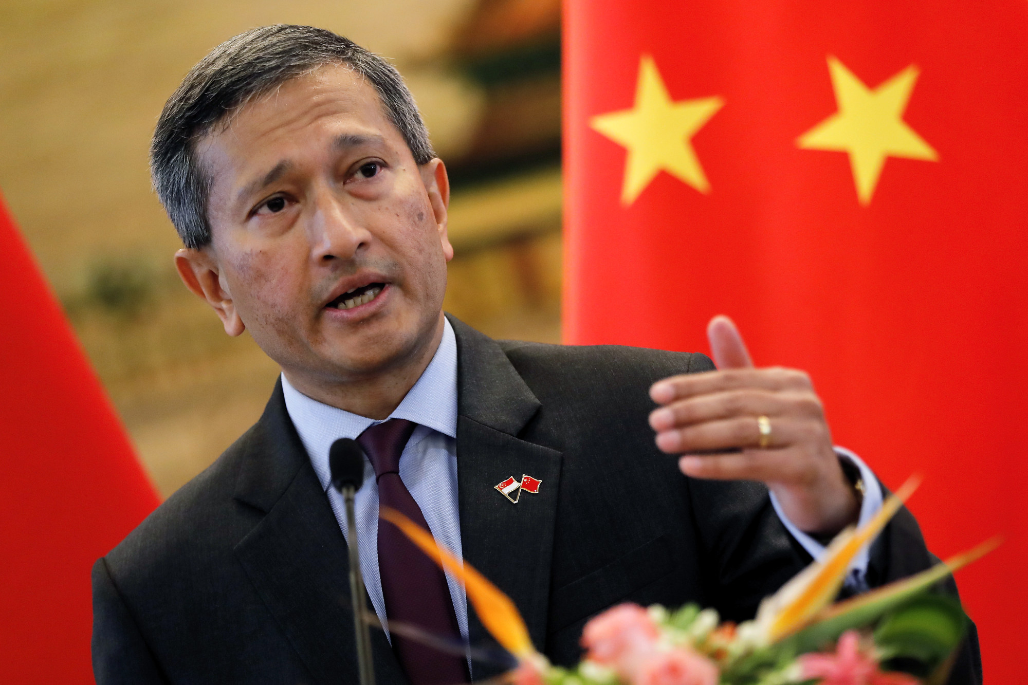 Singapore’s Foreign Minister Vivian Balakrishnan says that Israel’s military response in Gaza has gone “too far”. Photo: AP
