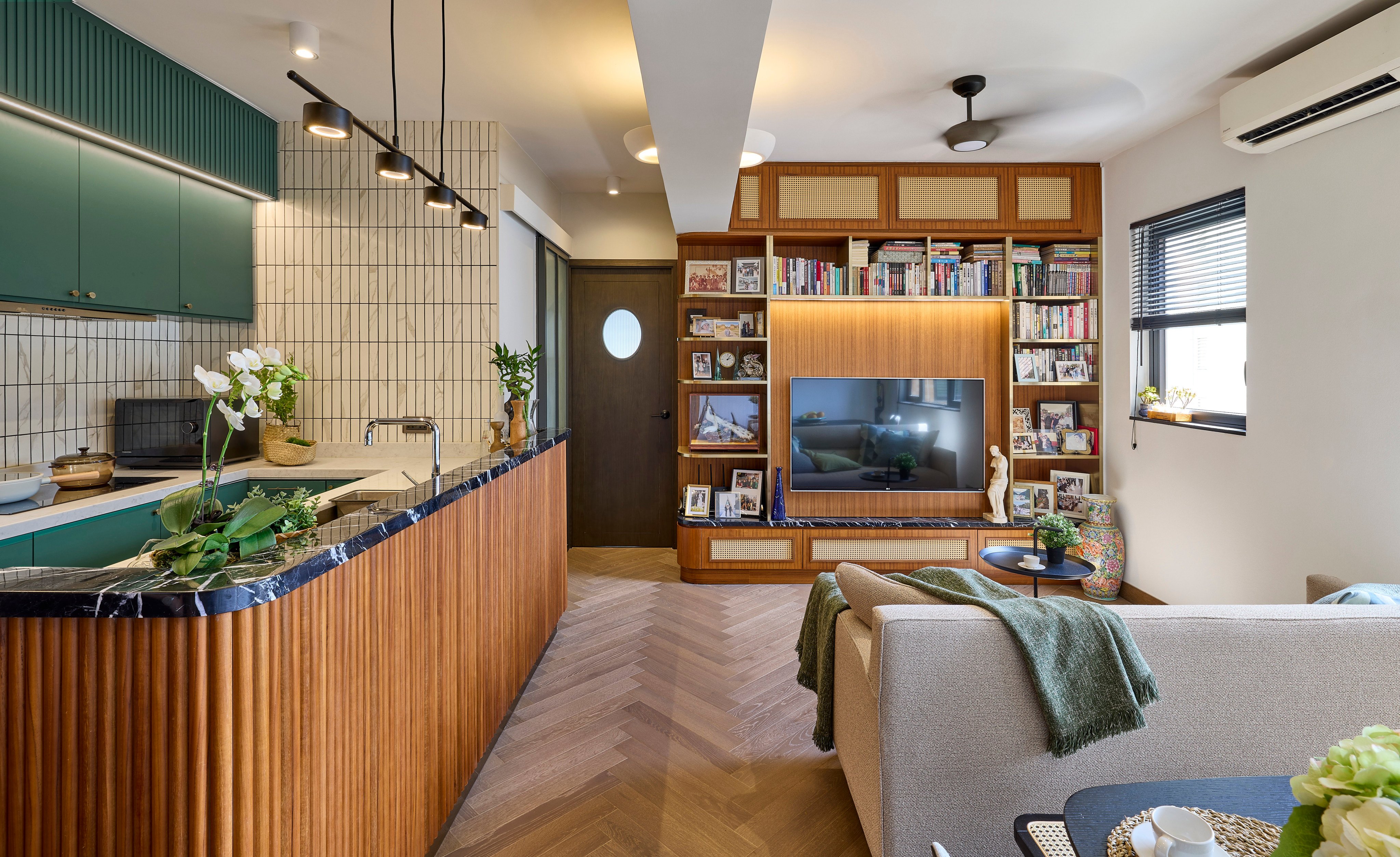 A 510 sq ft retirement apartment in Hong Kong’s Tai Hang neighbourhood has been given a Bauhaus-inspired renovation that will allow its mature occupants to age in place – and comfort. Photo: Michael Perini
