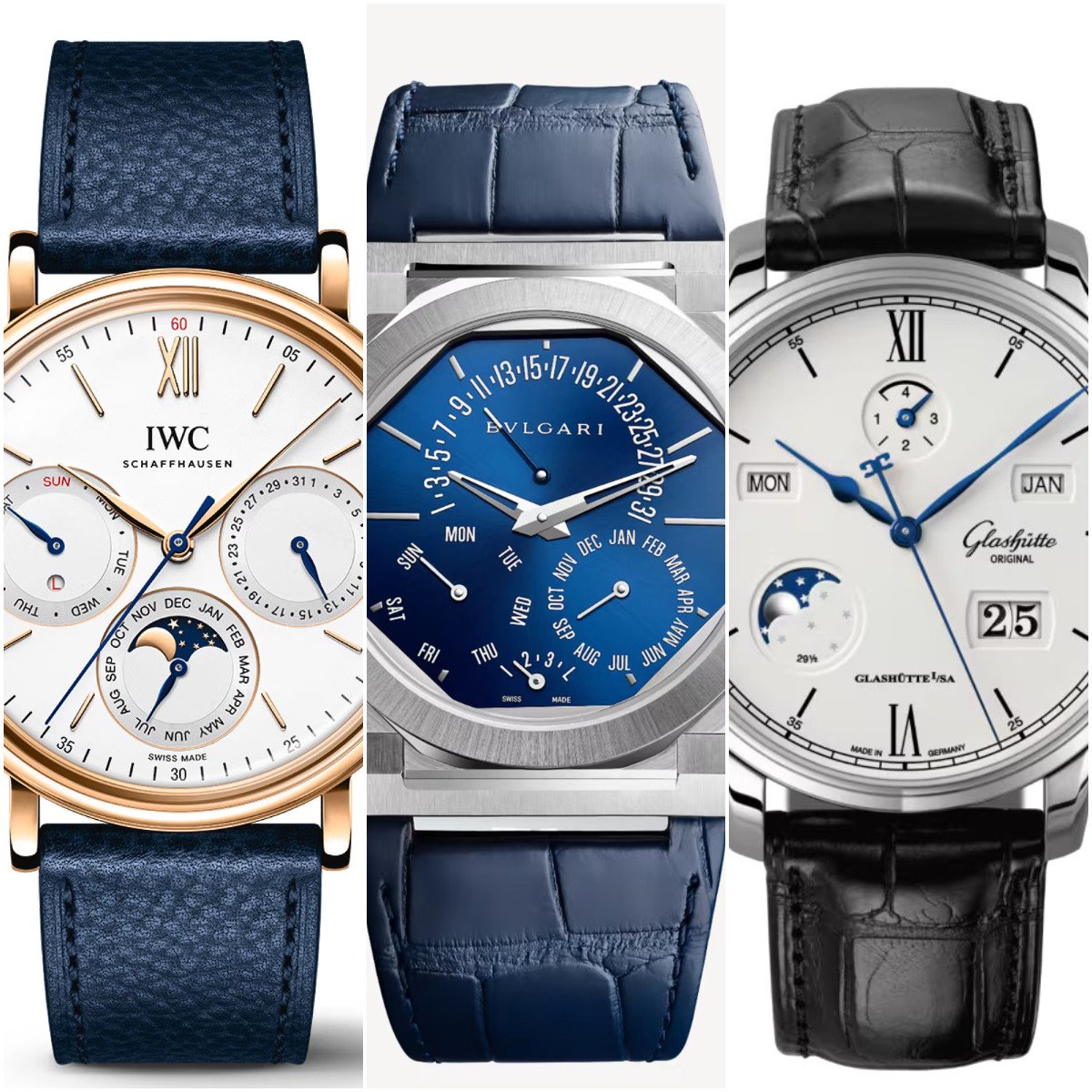 Five perpetual calendar timepieces as we welcome the extra day of the leap year on February 29, from the likes of IWC, Bulgari and Glashütte. Photos: Handout
