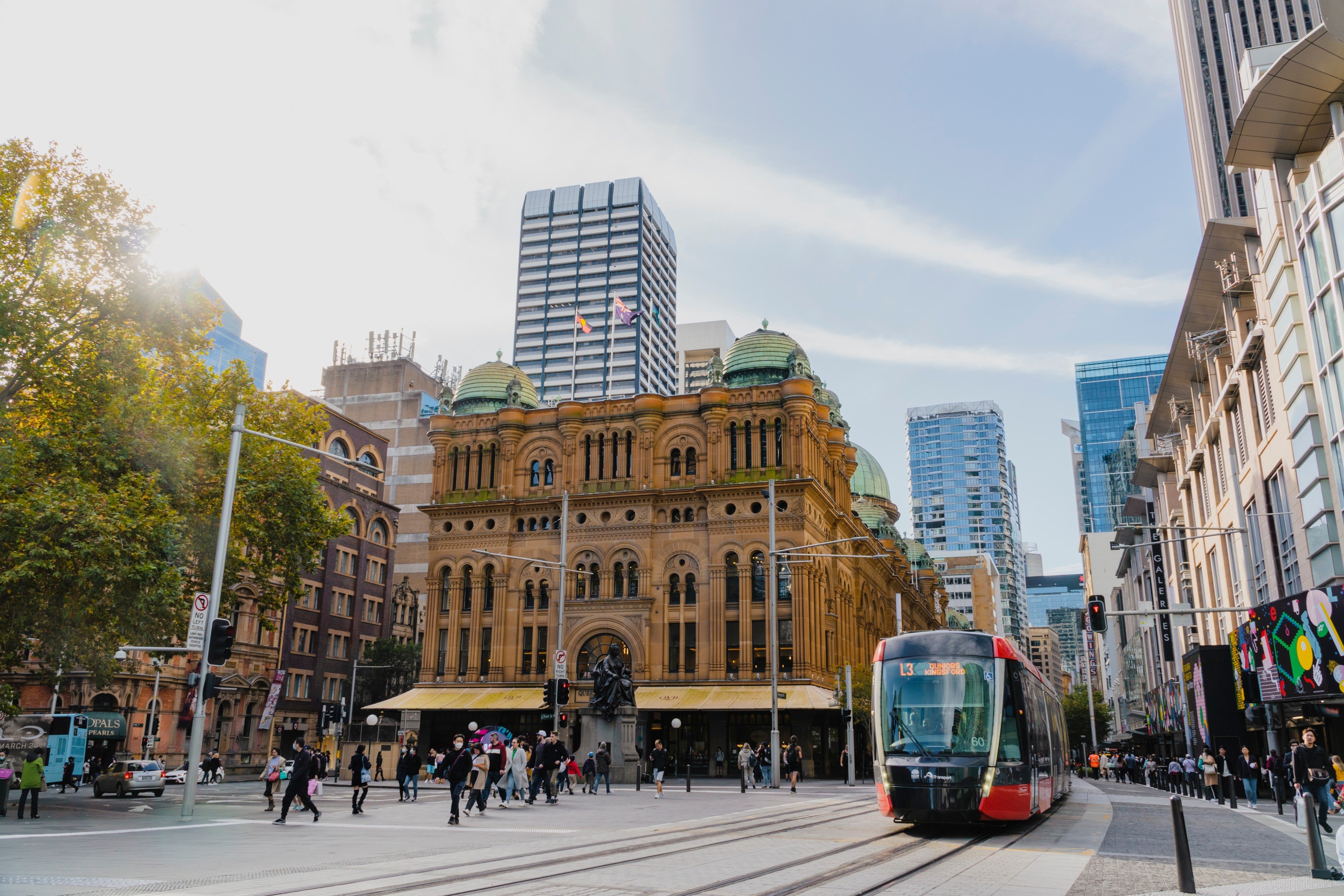 The Sydney central business district. A recent report by Australia’s workplace gender equality agency showed the median total pay gap in the country stands at 19 per cent. Photo: Shutterstock