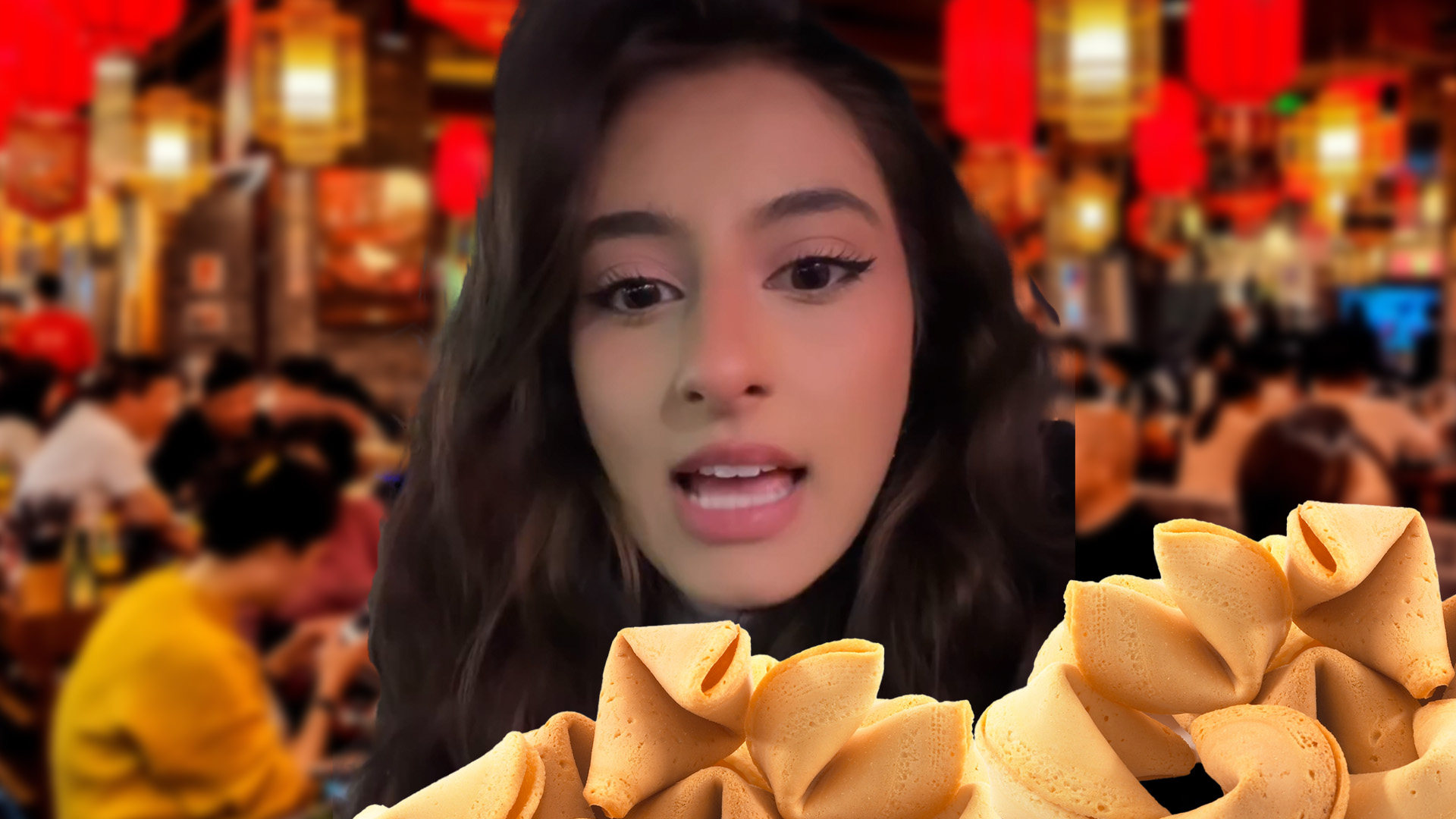 A Canadian influencer travelling in China has been amazed to find that fortune cookies are largely absent from mainland restaurant menus, sparking much hilarity among her followers. Photo: SCMP composite/Shutterstock/Instagram@tandon_rebecca