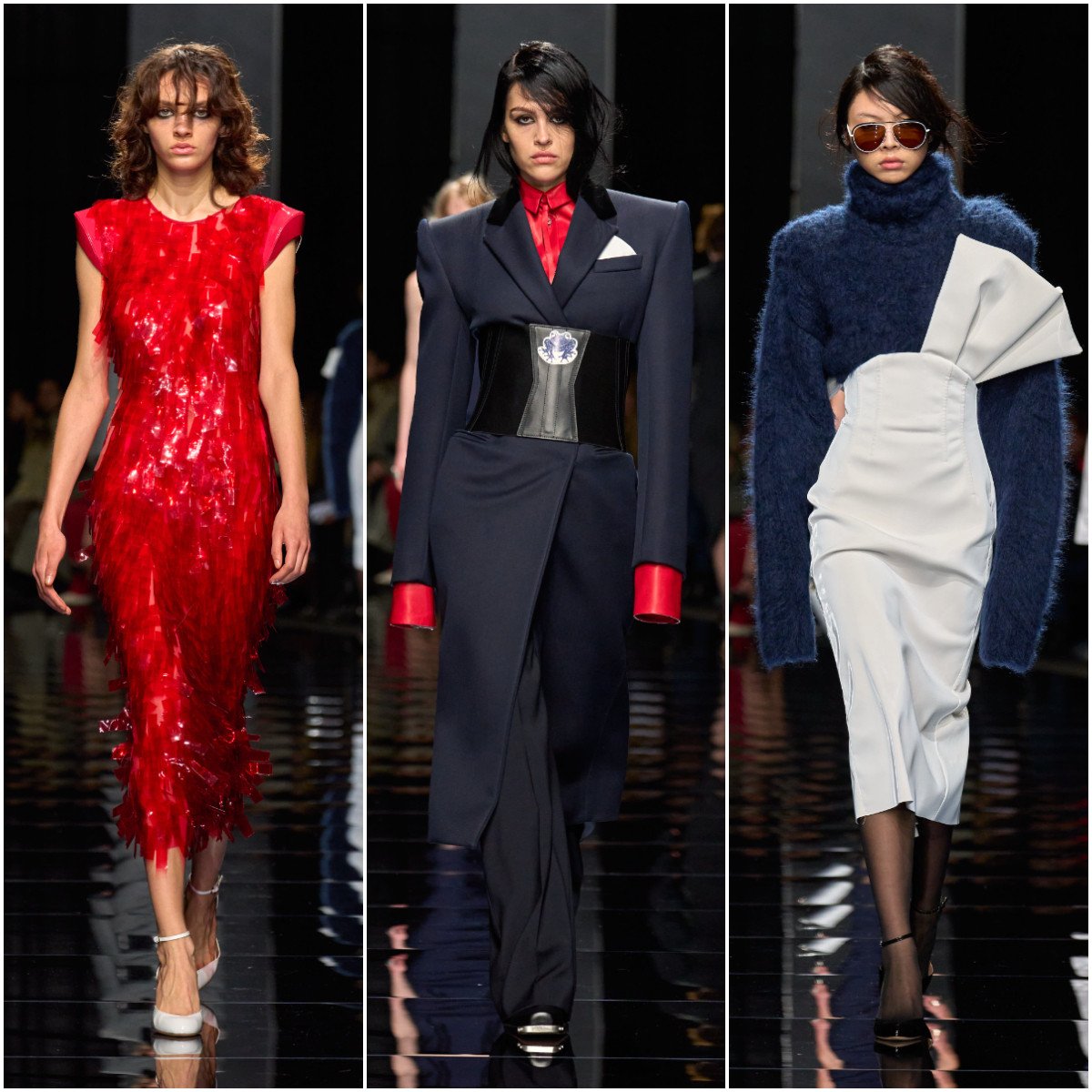 Italian brand Sportmax’s autumn/winter 2024 collection Camera Obscura features a series of looks that pay tribute to the “femme fatale” of the 1980s. Photos: Sportsmax