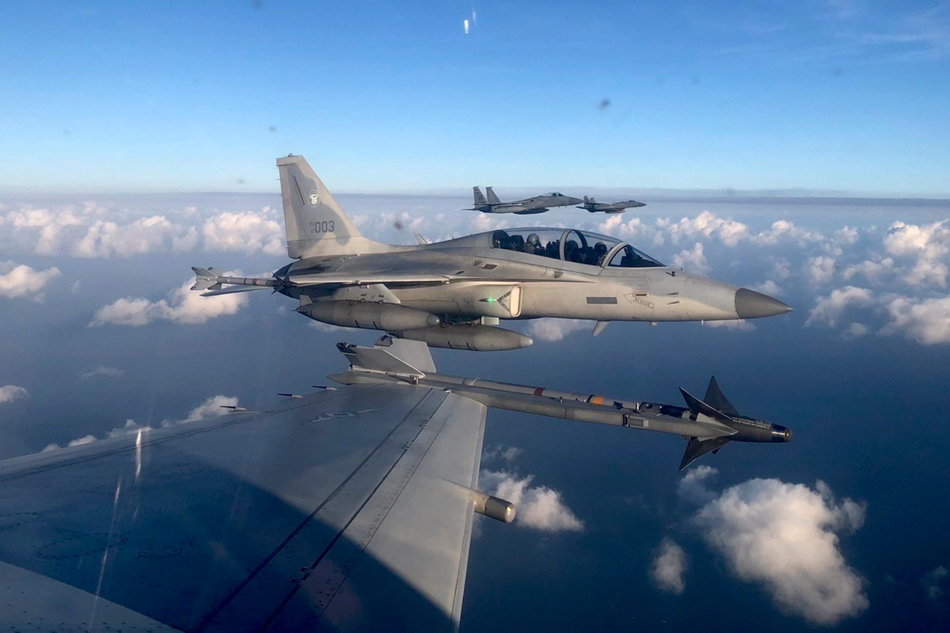 The Philippines plans to modernise its fleet of fighter jets and Swedish company Saab could potentially supply them. Photo: Philippine Air Force via AP