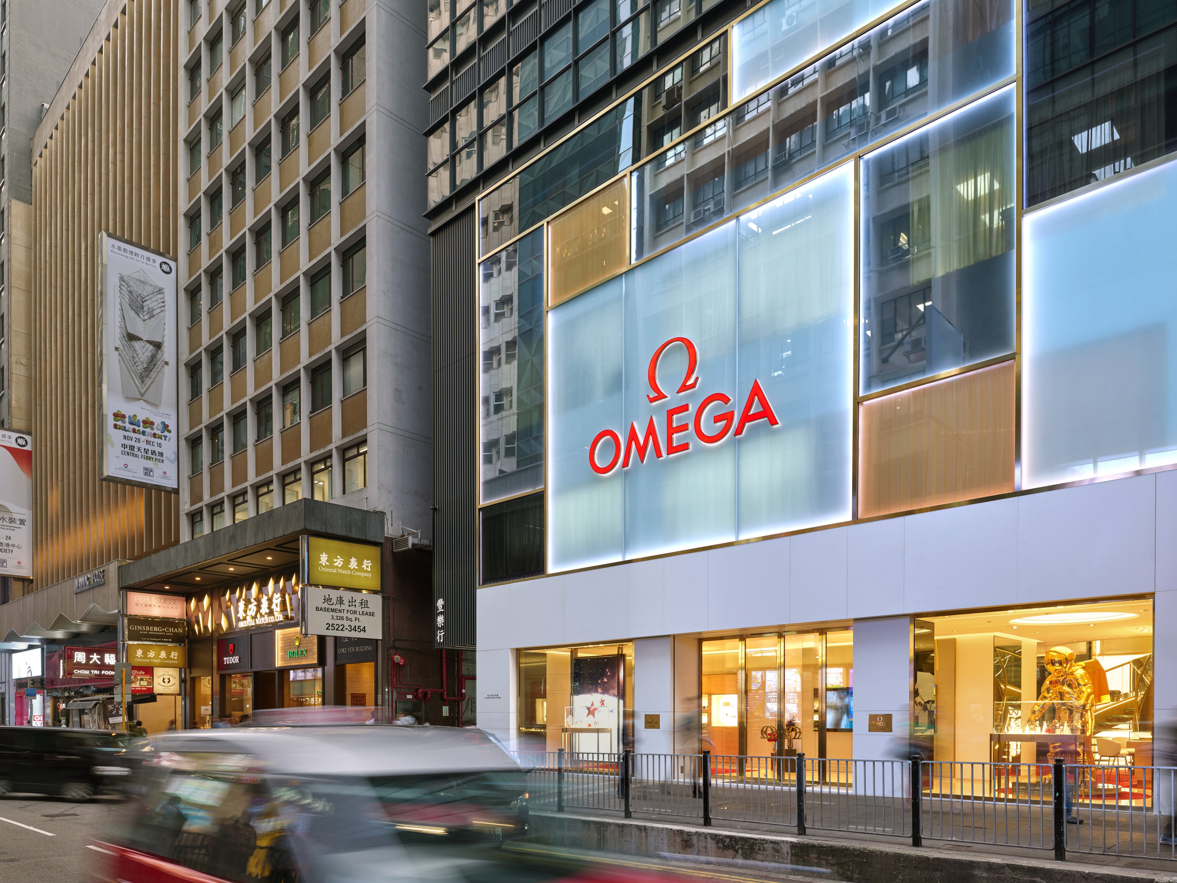 Omega’s recently opened Central boutique is located on Queen’s Road Central. Photo: Handout
