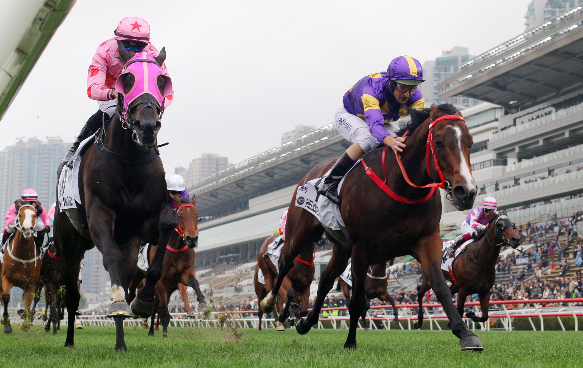 Helios Express, right, nails Chancheng Glory in the Classic Cup.