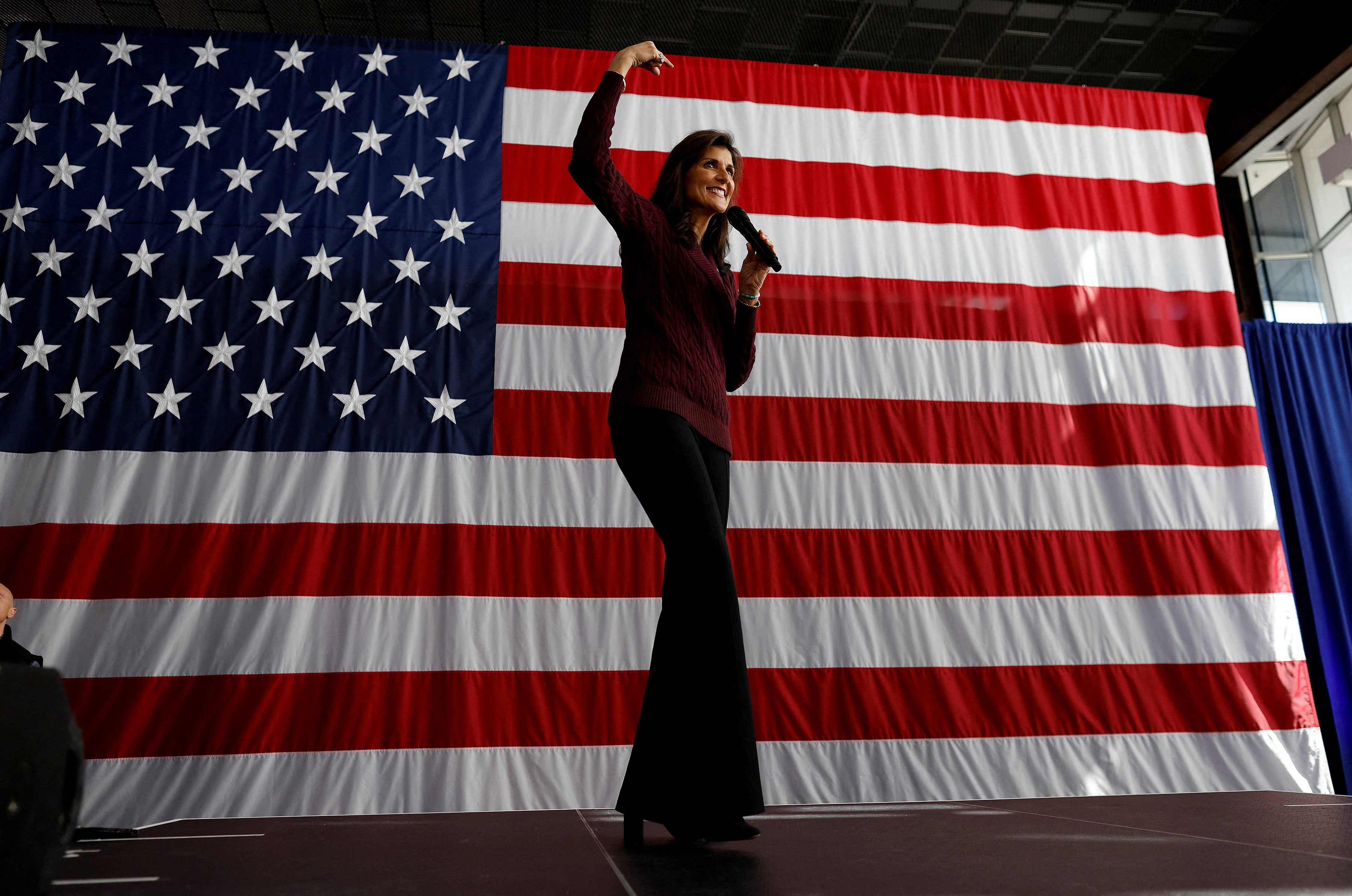 Nikki Haley at a campaign event in Raleigh, North Carolina, on Saturday. Photo: Reuters
