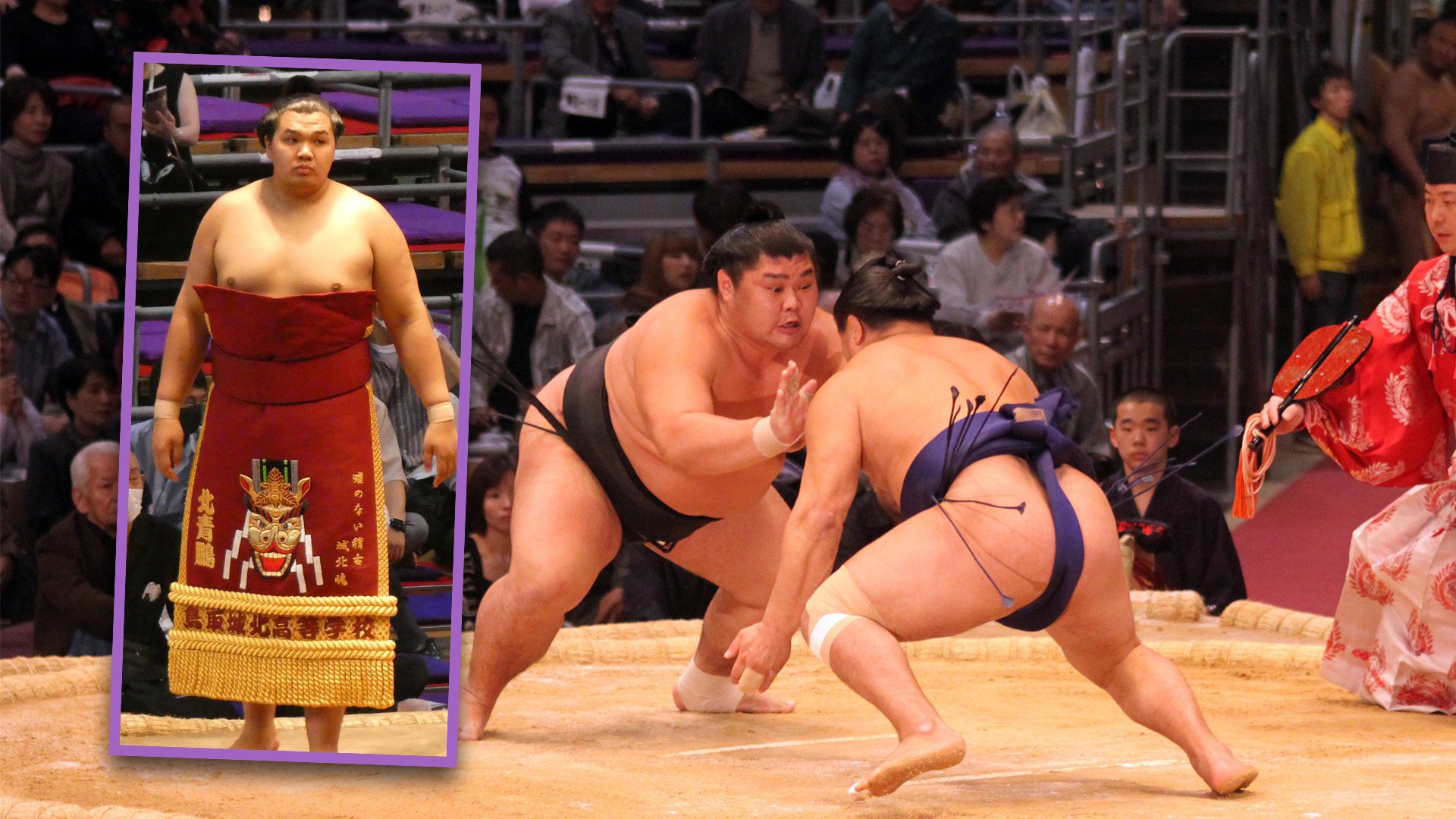 A 22-year-old Mongolian-born top sumo wrestler in Japan has been forced to retire after a vicious campaign of violence and intimidation he carried out against young grapplers was exposed. Photo: SCMP composite/Shutterstock/Wikipedia