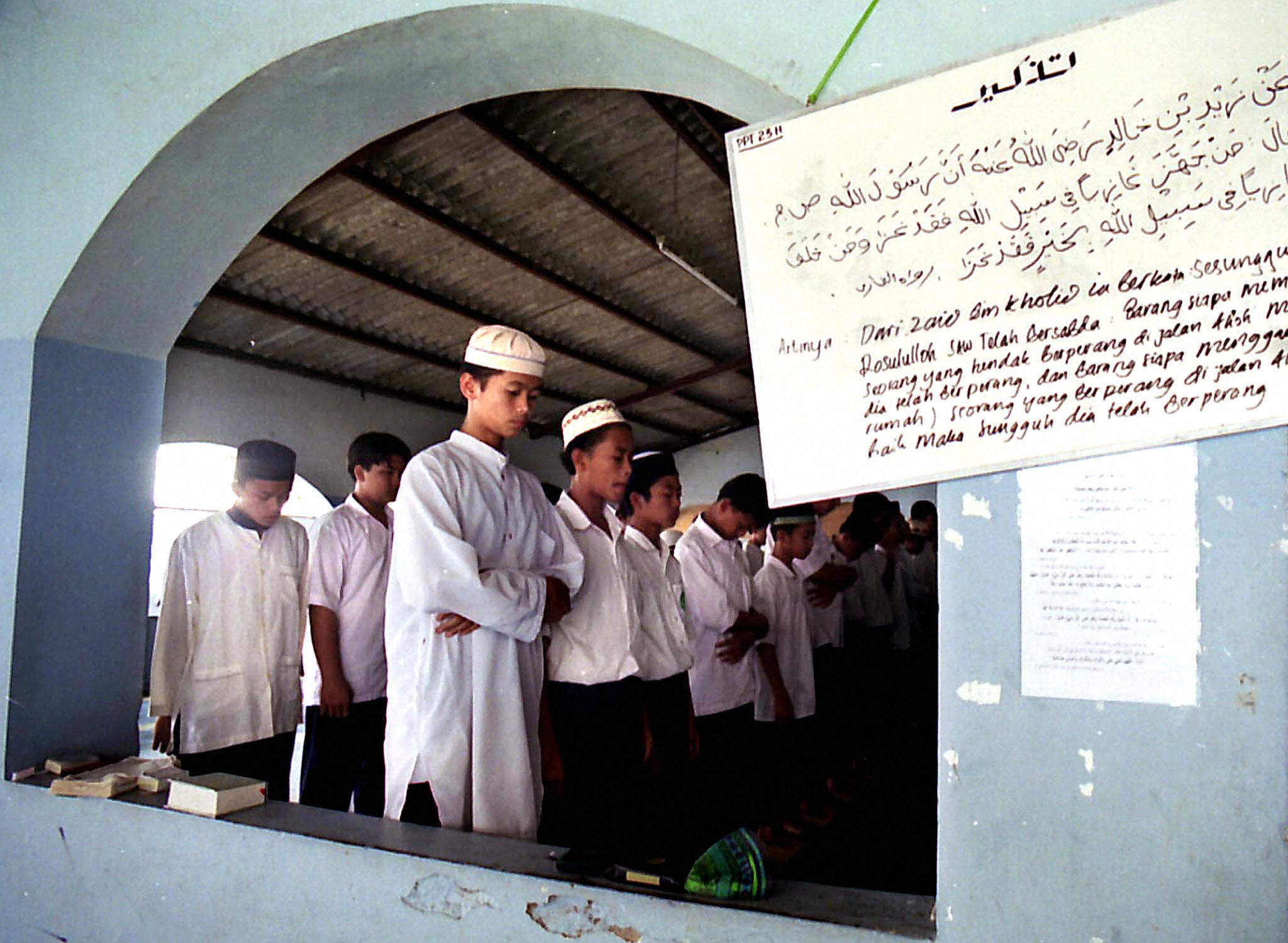 Muslim students at an Islamic boarding school in Central Java, Indonesia. Photo: AFP