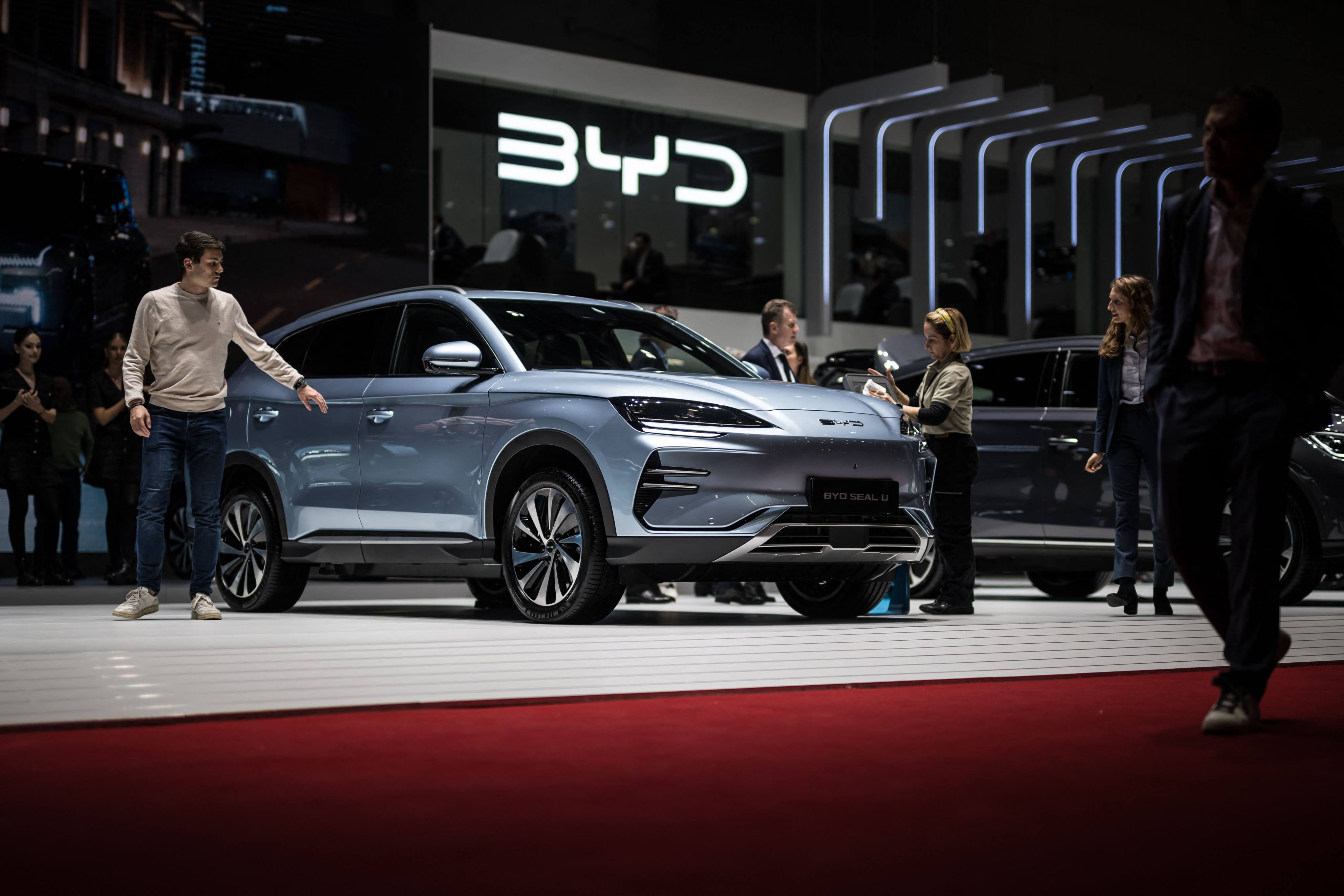 BYD launched the Seal EV in India on Tuesday. Photo: AFP