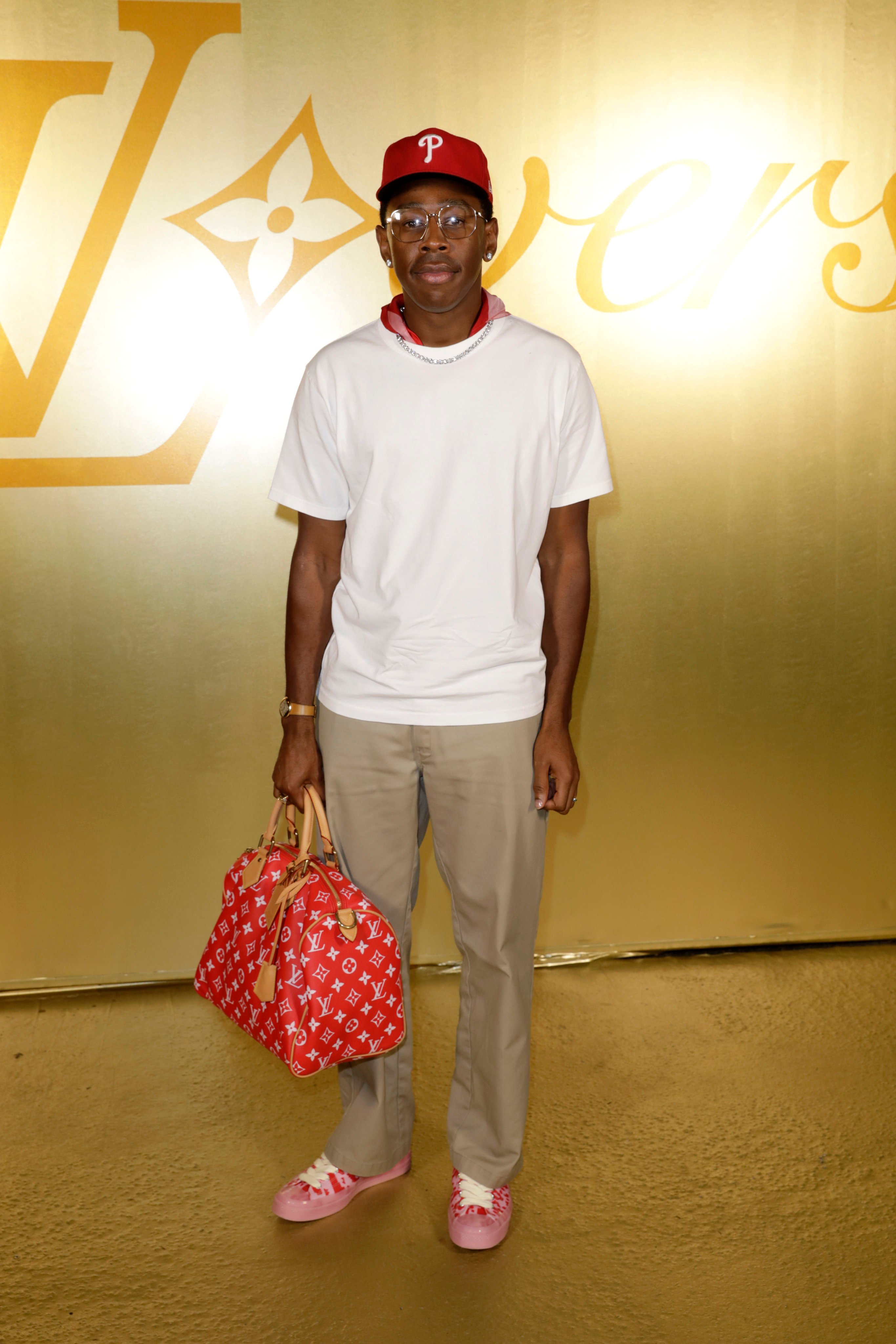 Tyler, The Creator, at the Louis Vuitton menswear spring/summer 2024 show featuring Pharrell Williams’ debut collection, during Paris Fashion Week in June 2023. Photo: Getty Images