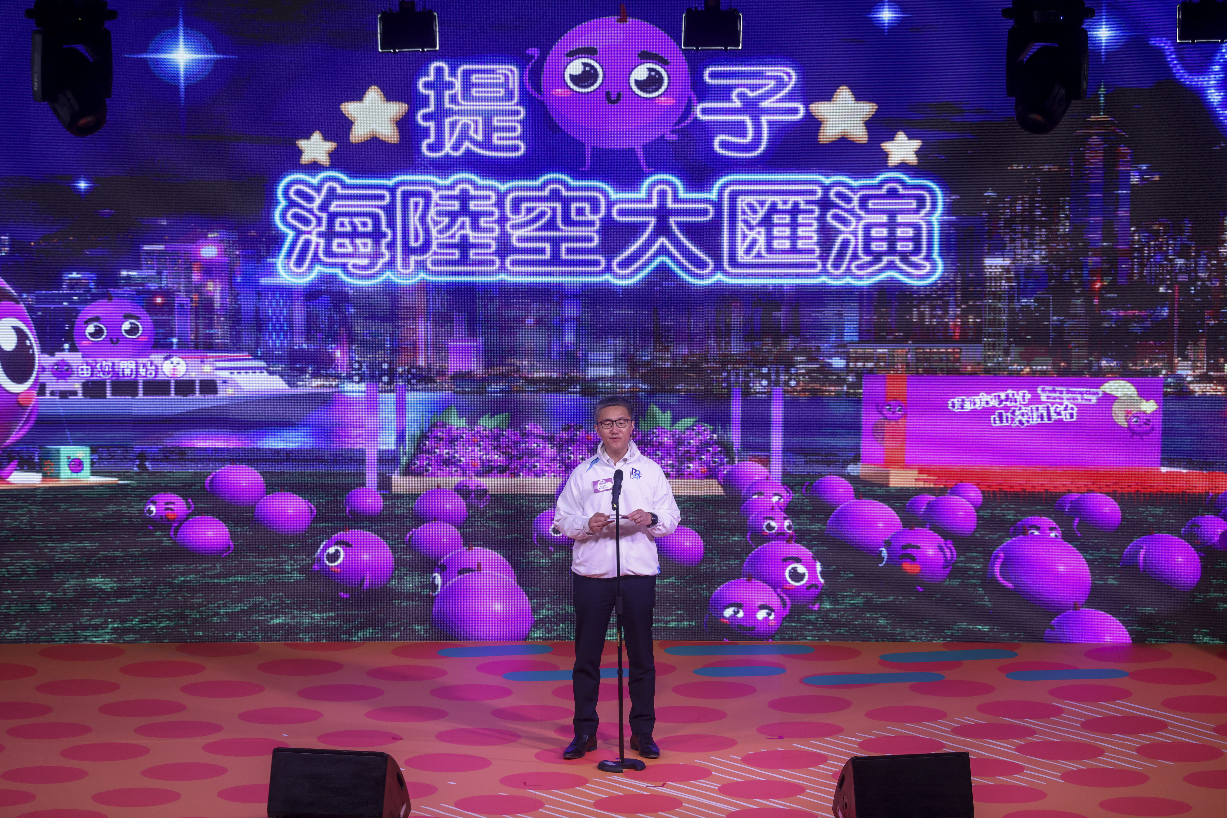 Commissioner of Police Raymond Siu Chak-yee attended the police anti-fraud campaign at the West Kowloon Cultural District Art Park Waterfront Lawn last month. Photo: Yik Yeung-man