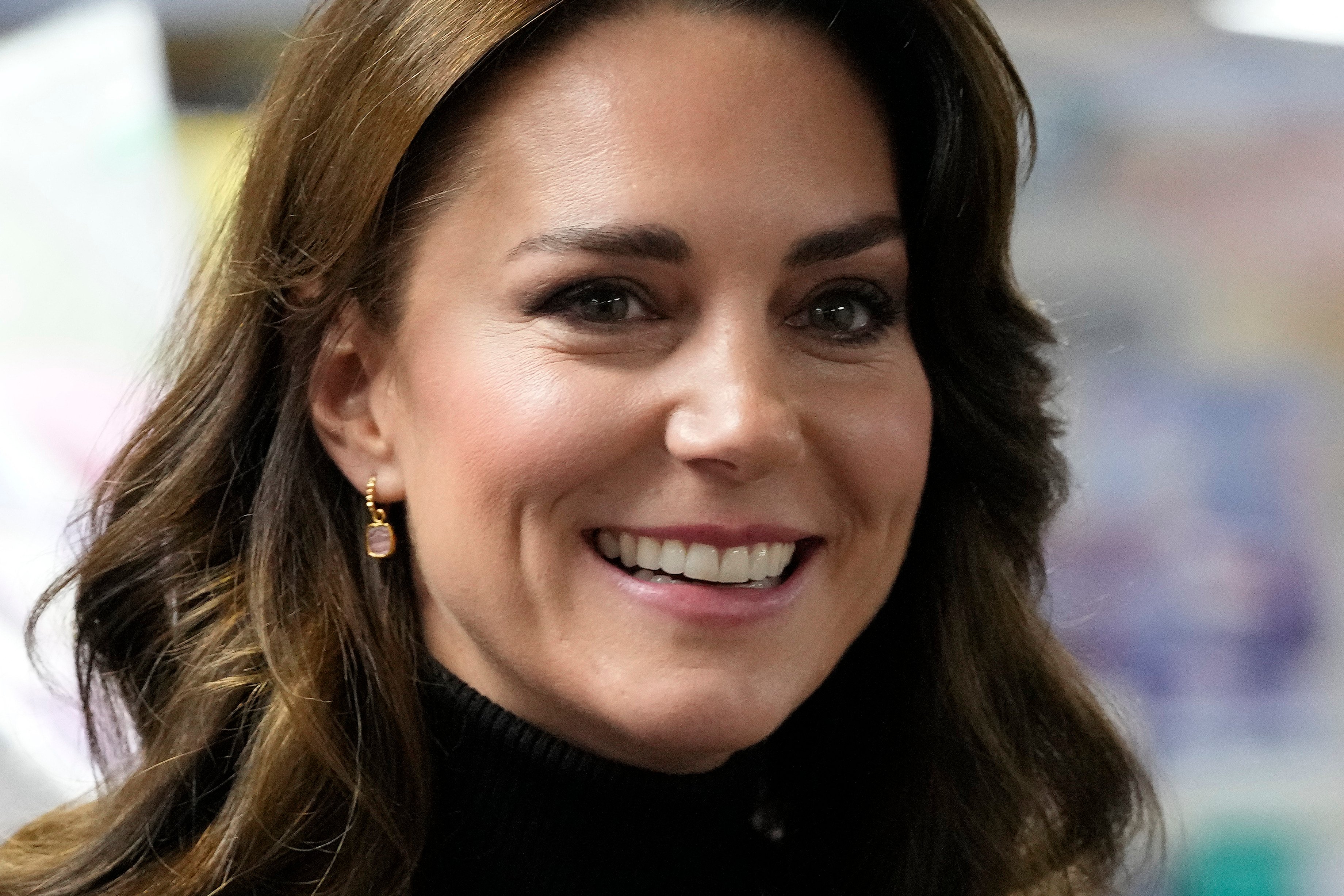 Kate, Princess of Wales, smiles during her visit to Sebby’s Corner in London in November 2023. Photo: AP