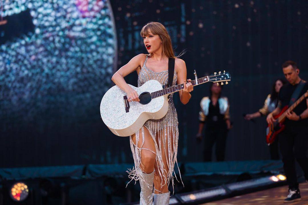During the first of her Eras Tour concerts in Singapore, Taylor Swift discussed her ties to the city state. Photo: @taylorswift/Instagram