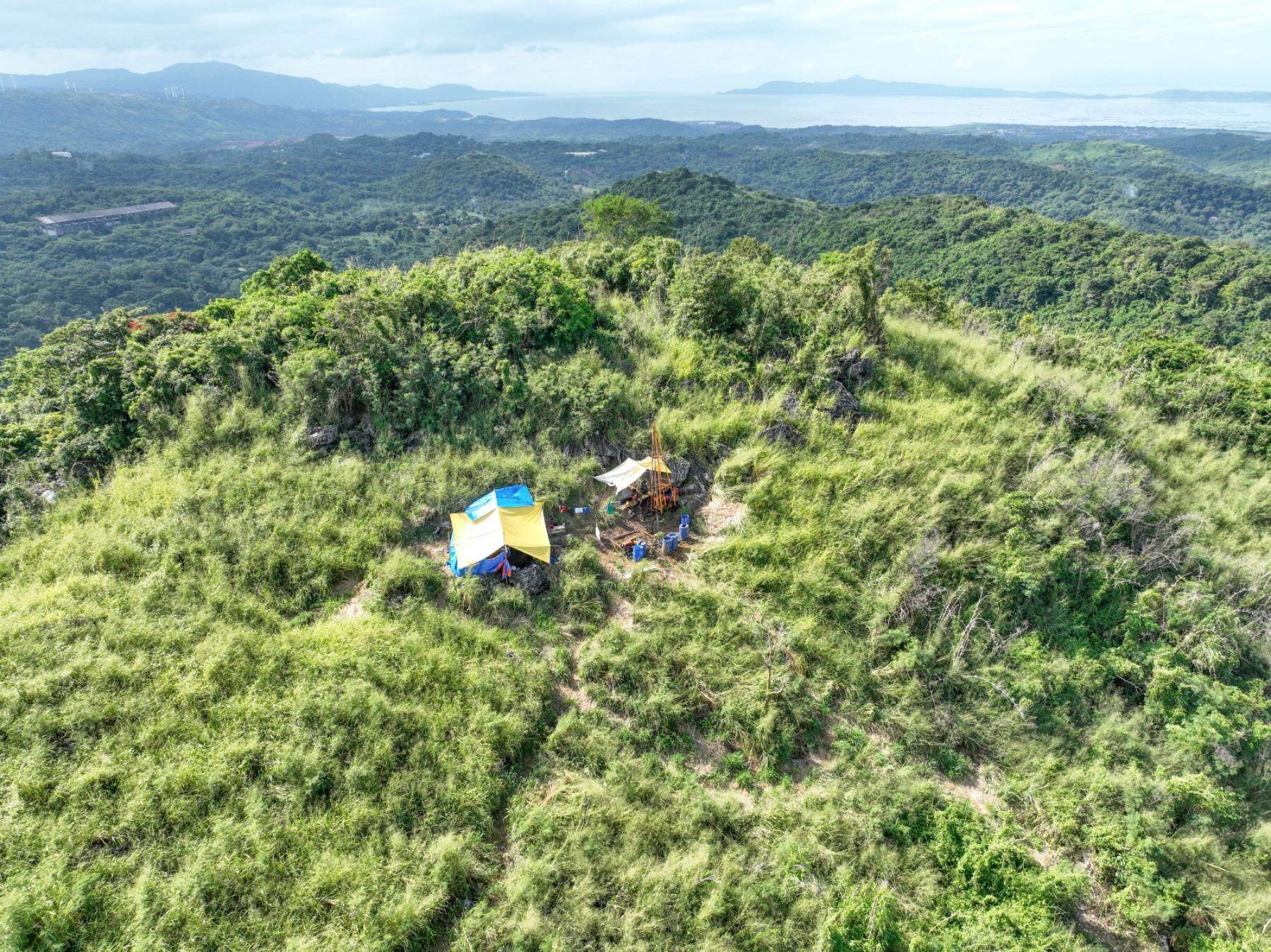 Drone footage taken by the Masungi Georeserve Foundation Inc shows evidence of drilling operations within the conservation area. Photo: Masungi Georeserve Foundation Inc
