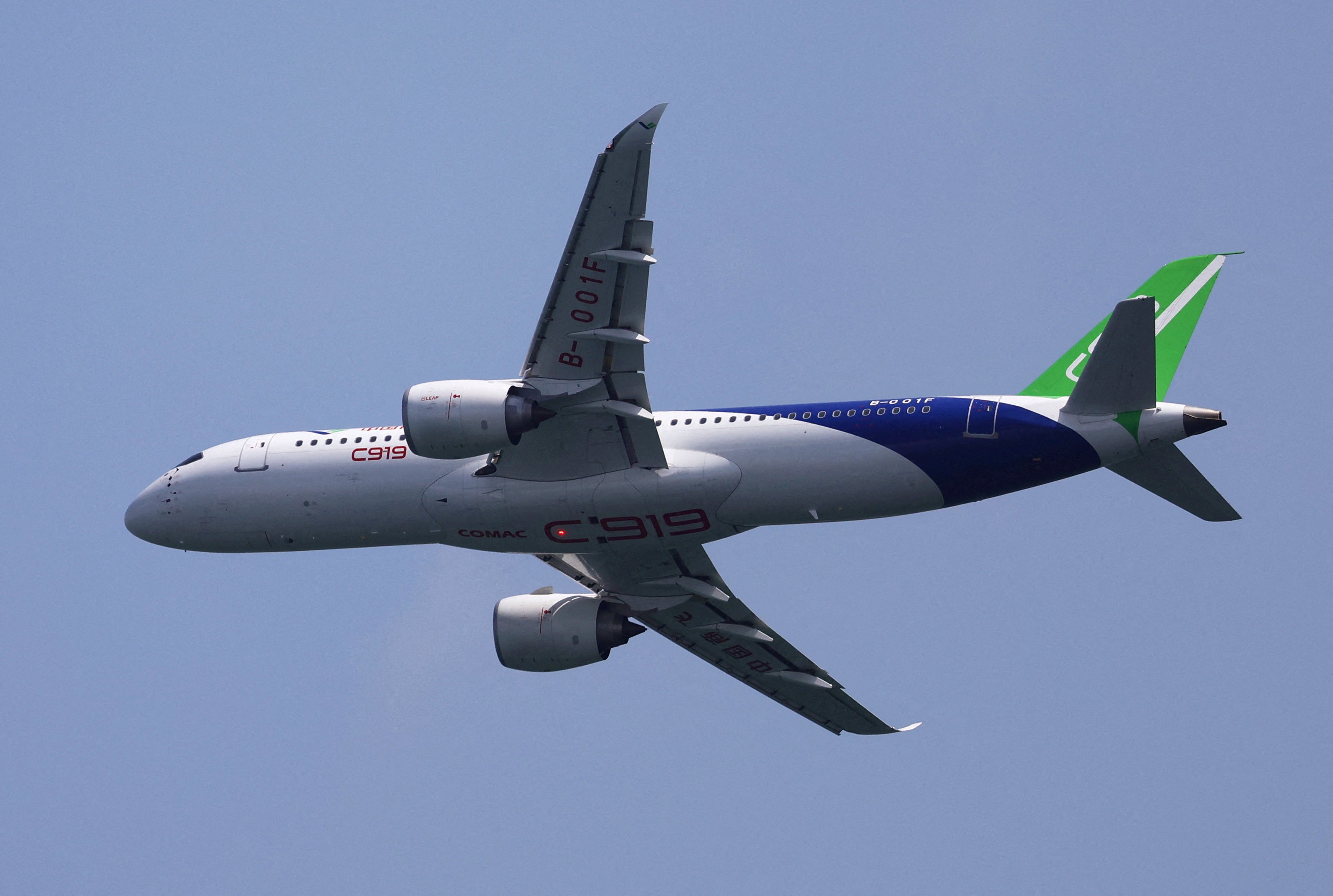 The C919, China’s showpiece commercial jet, has been taken on a two-week demonstration tour of Southeast Asia. Photo: Reuters