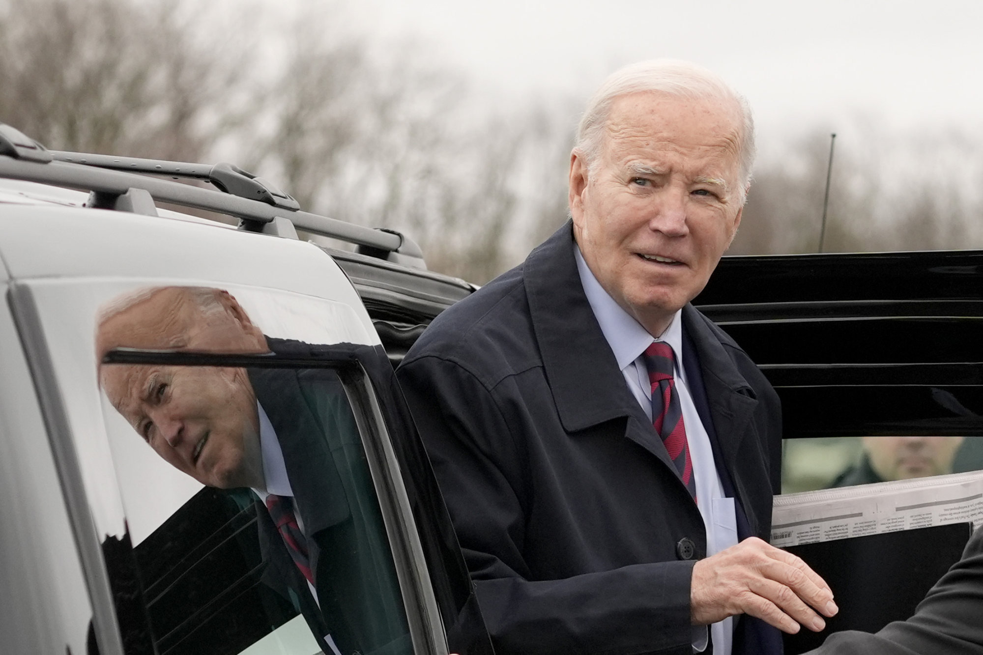 US President Joe Biden in Hagerstown, Maryland, on Tuesday. Photo: AP