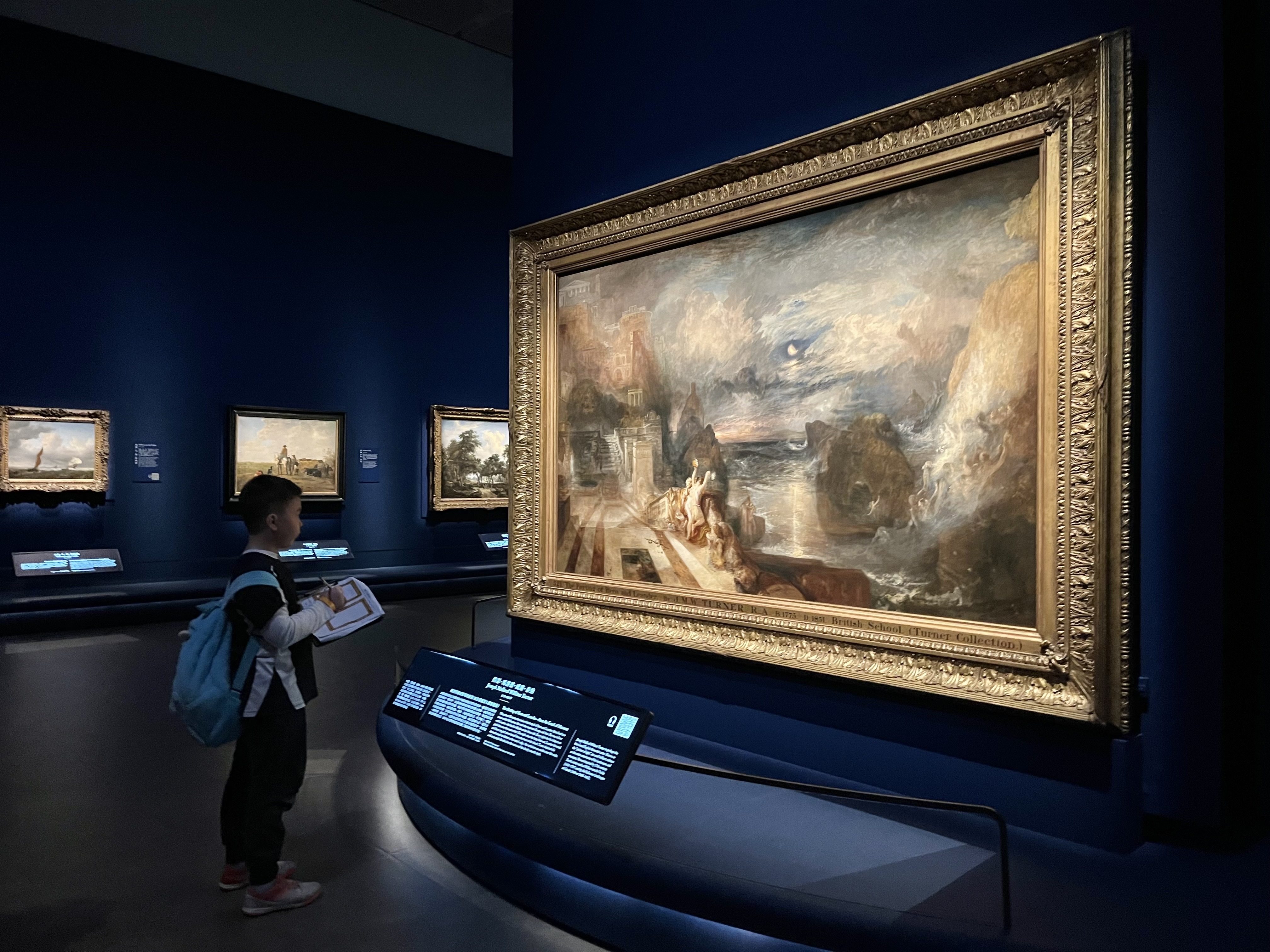 A student visits the “Botticelli to Van Gogh: Masterpieces from the National Gallery, London” exhibition at the Hong Kong Palace Museum. Photo: Kelly Fung